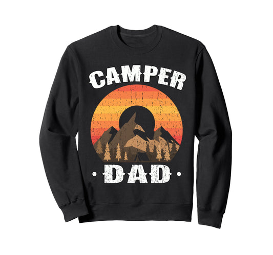 Camper Dad Sunset Camping Outdoor Sweatshirt - Streetwear Style for Adults - T-Shirt, Sweatshirt, Hoodie