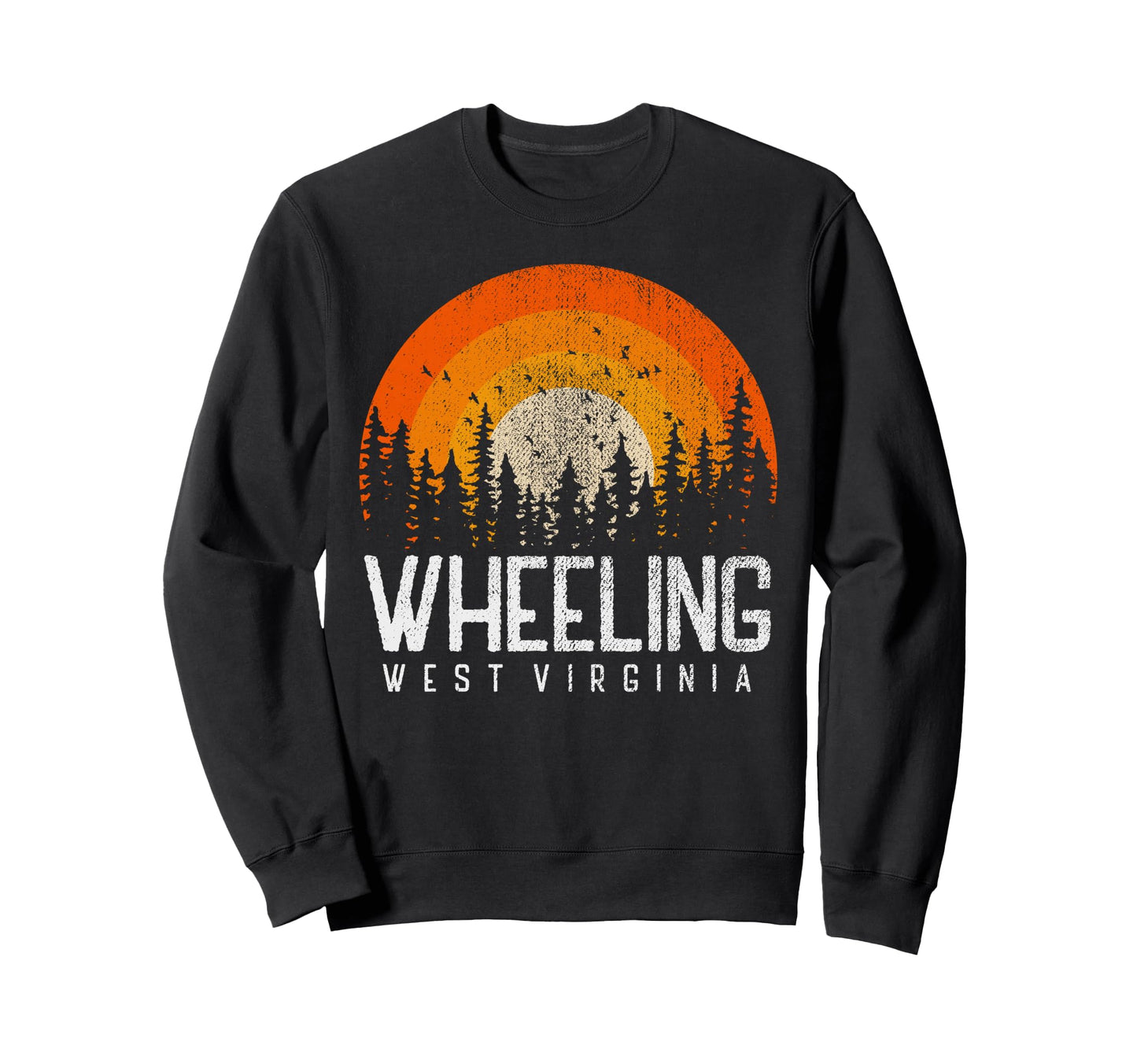 Wheeling West Virginia Wv 70S 80S Sweatshirt - Minimalist Print Men Women - T-Shirt, Sweatshirt, Hoodie