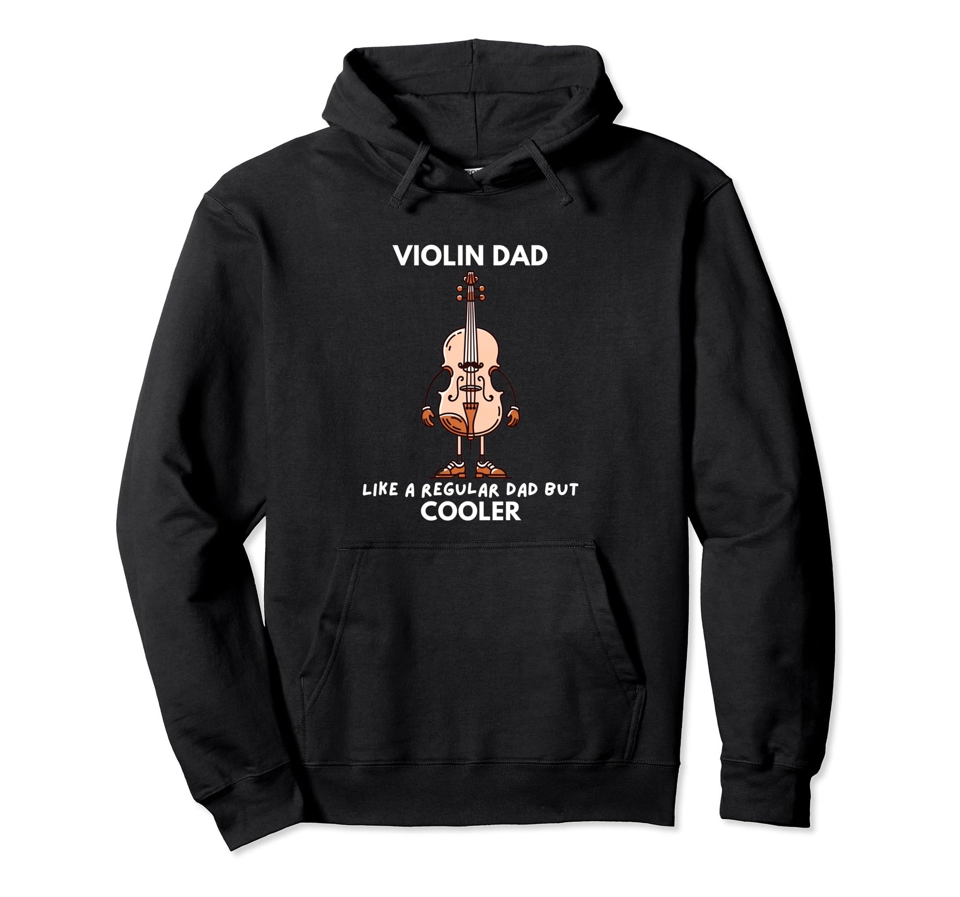 Violin Dad Like Regular Dad But Hoodie - Minimalist Print for Adults - T-Shirt, Sweatshirt, Hoodie