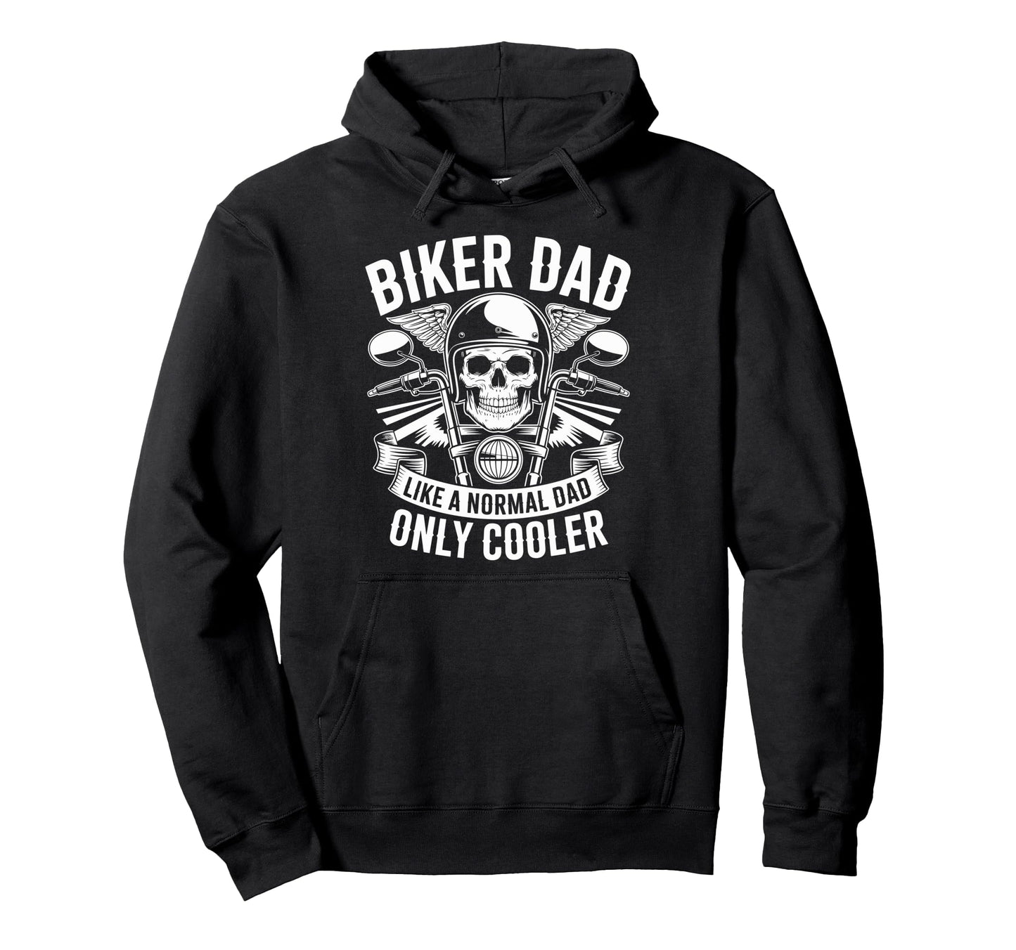 Biker Dad Like Normal Dad Only Cooler Hoodie - Custom Art Print Men Women - T-Shirt, Sweatshirt, Hoodie