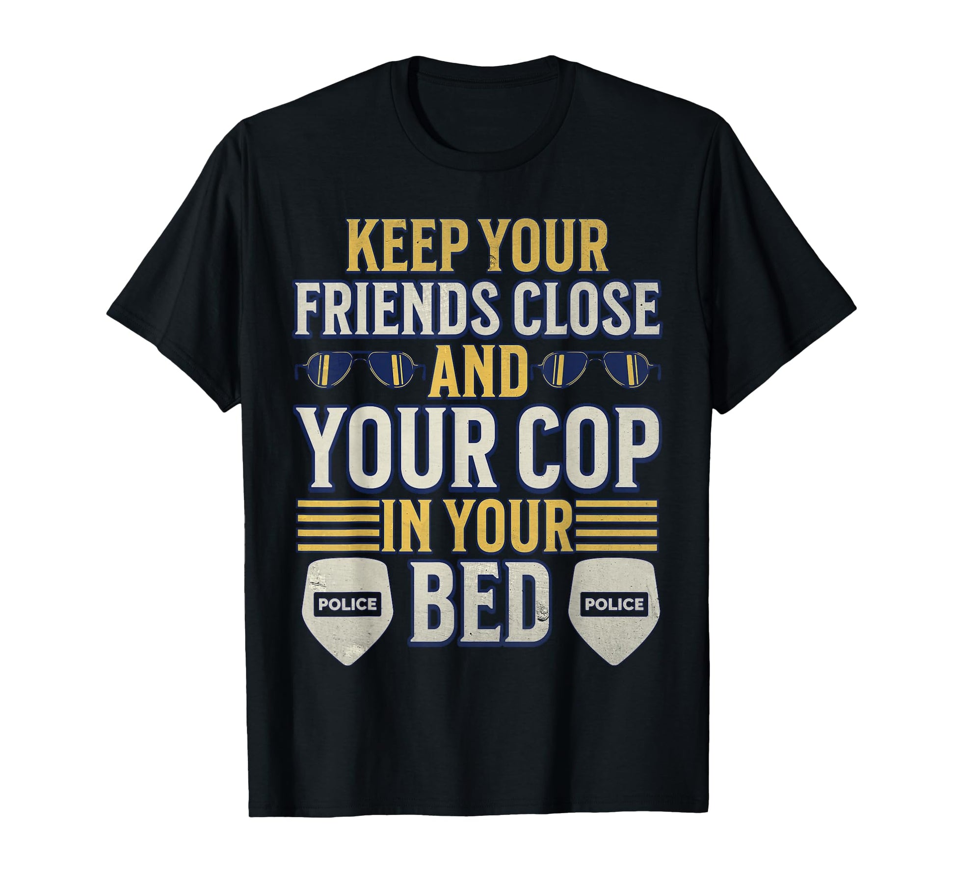 Proud Police Officer Dad Brother T-Shirt - Novelty Apparel Men Women - T-Shirt, Sweatshirt, Hoodie