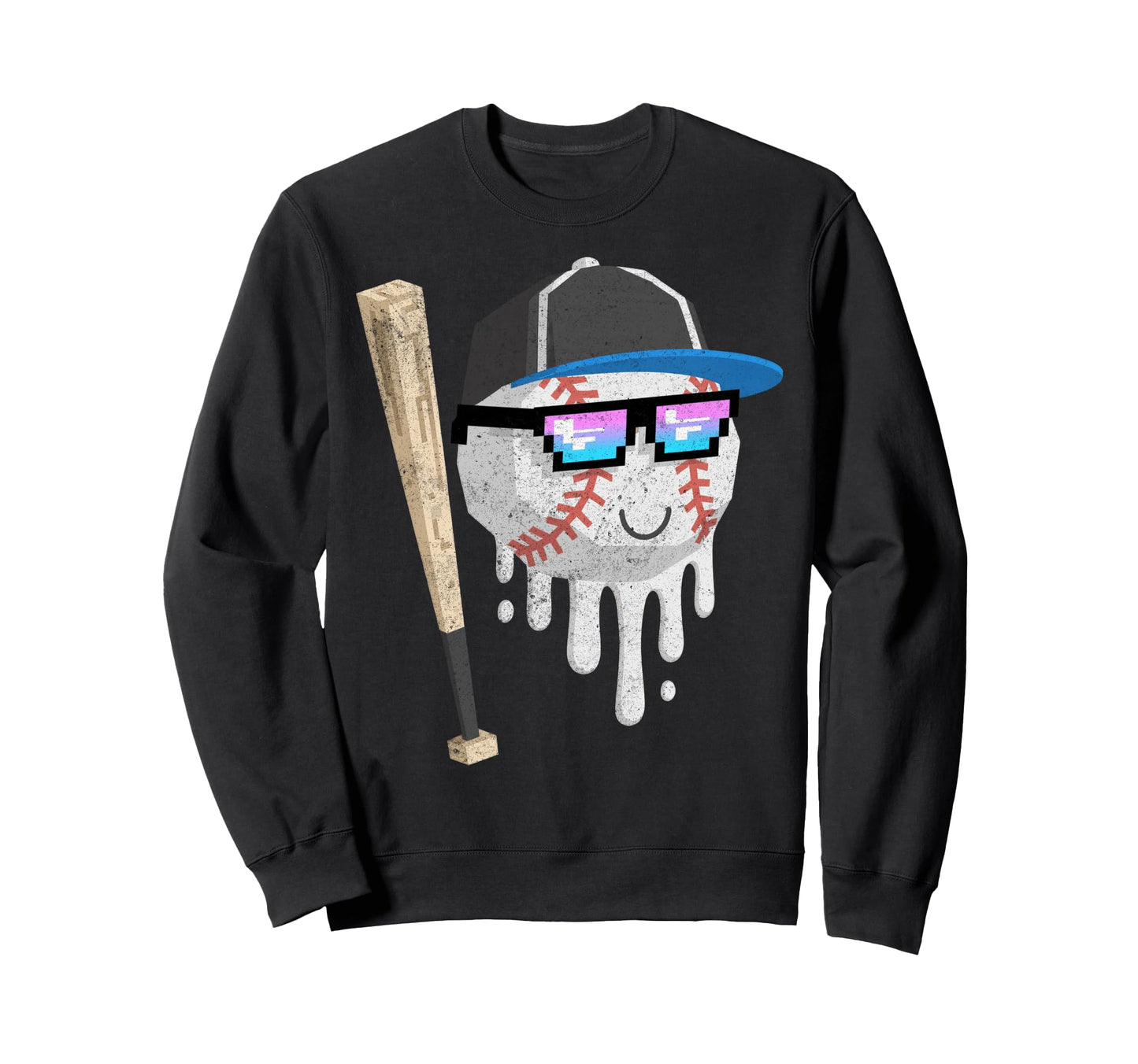 Baseball Drip Gamer Gifts T-Shirt - Aesthetic Graphic Unisex - T-Shirt, Sweatshirt, Hoodie