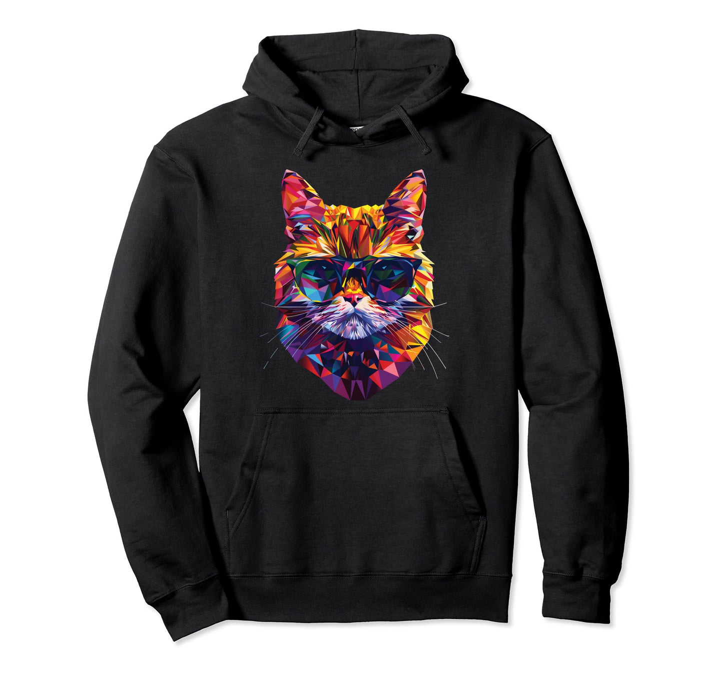 Cat Dad Mom Sunglasses Exotic Hoodie - Aesthetic Graphic for Adults - T-Shirt, Sweatshirt, Hoodie