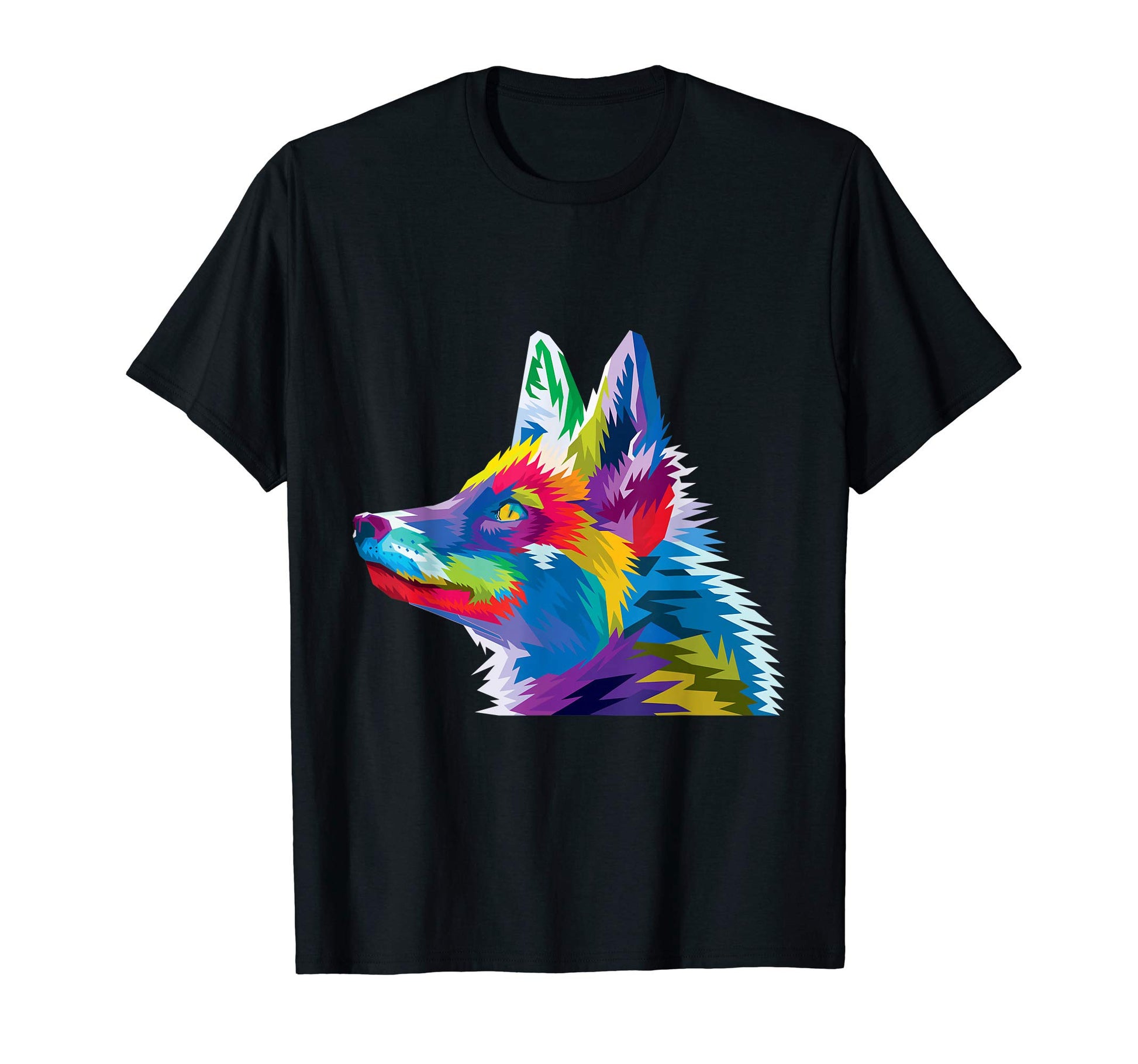 Colorful Fox Geometric Pop Art Gift T-Shirt - Unique Graphic Men Women - T-Shirt, Sweatshirt, Hoodie