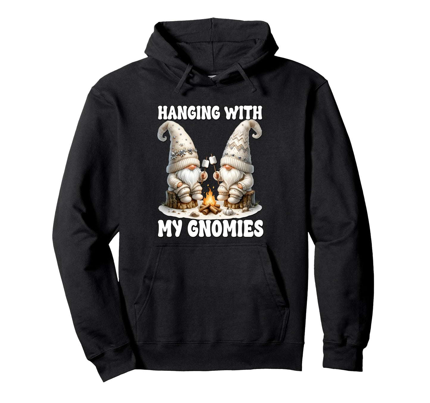Funny Camping Dad Gnomes Campfire Hoodie - Trendy Graphic Unisex - T-Shirt, Sweatshirt, Hoodie