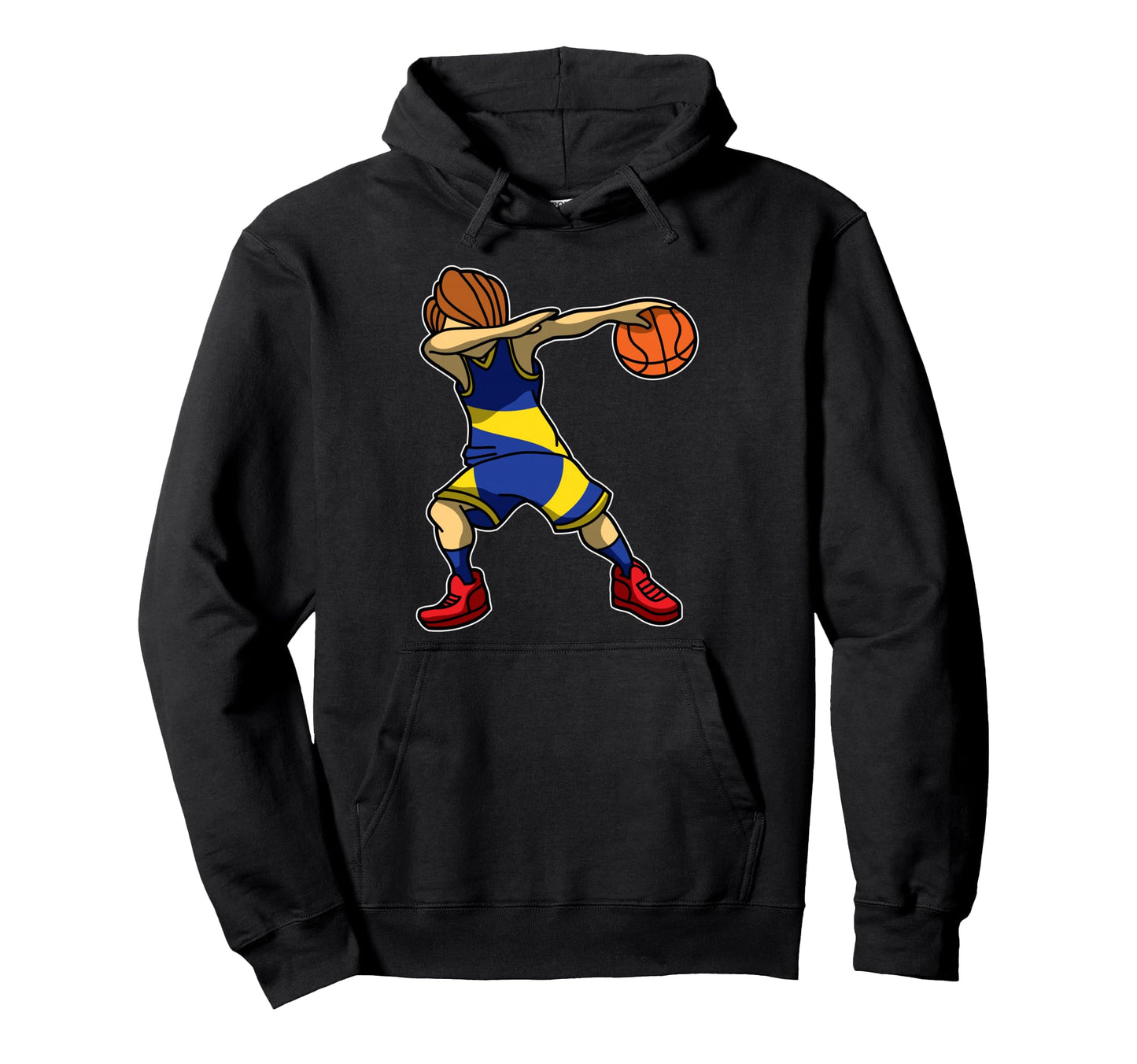 Dabbing Basketball Player Sports Gift Hoodie - Minimalist Print Men Women - T-Shirt, Sweatshirt, Hoodie