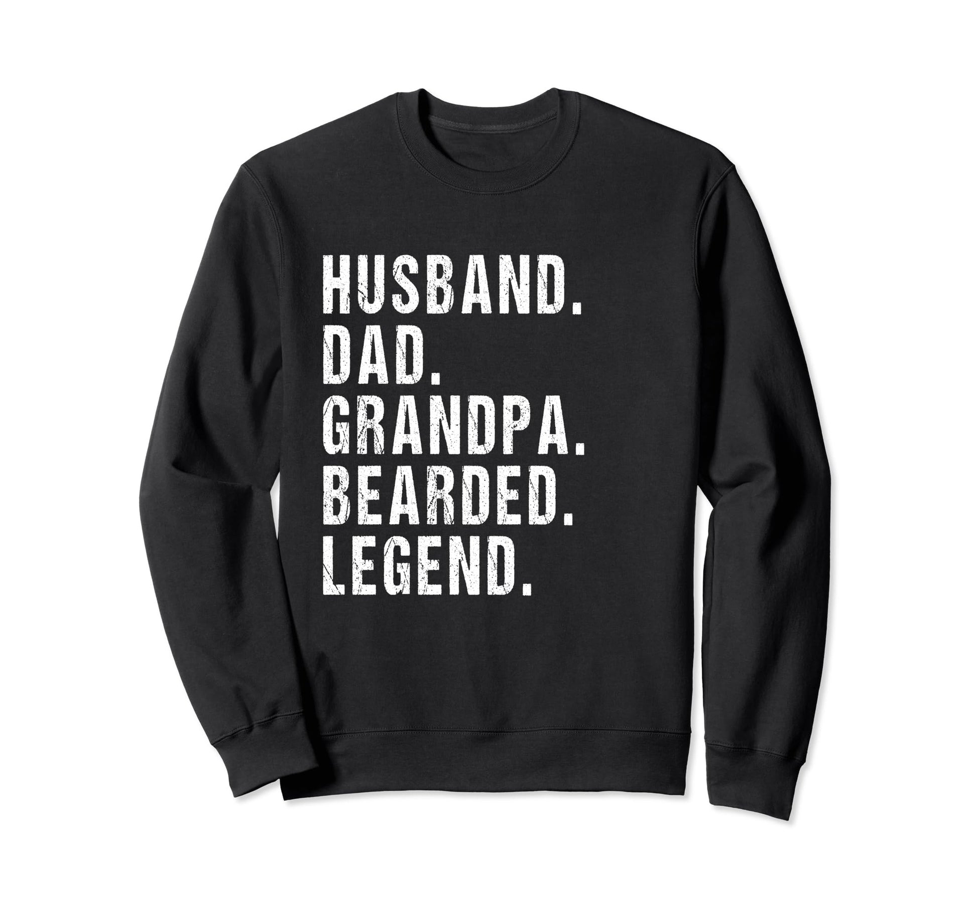 Husband Dad Grandpa Bearded Sweatshirt - Aesthetic Graphic Men Women - T-Shirt, Sweatshirt, Hoodie