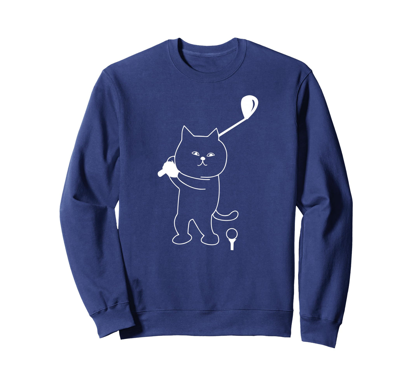 Golf Cat Dad Golfing Golfer Club Sweatshirt - Aesthetic Graphic Men Women - T-Shirt, Sweatshirt, Hoodie