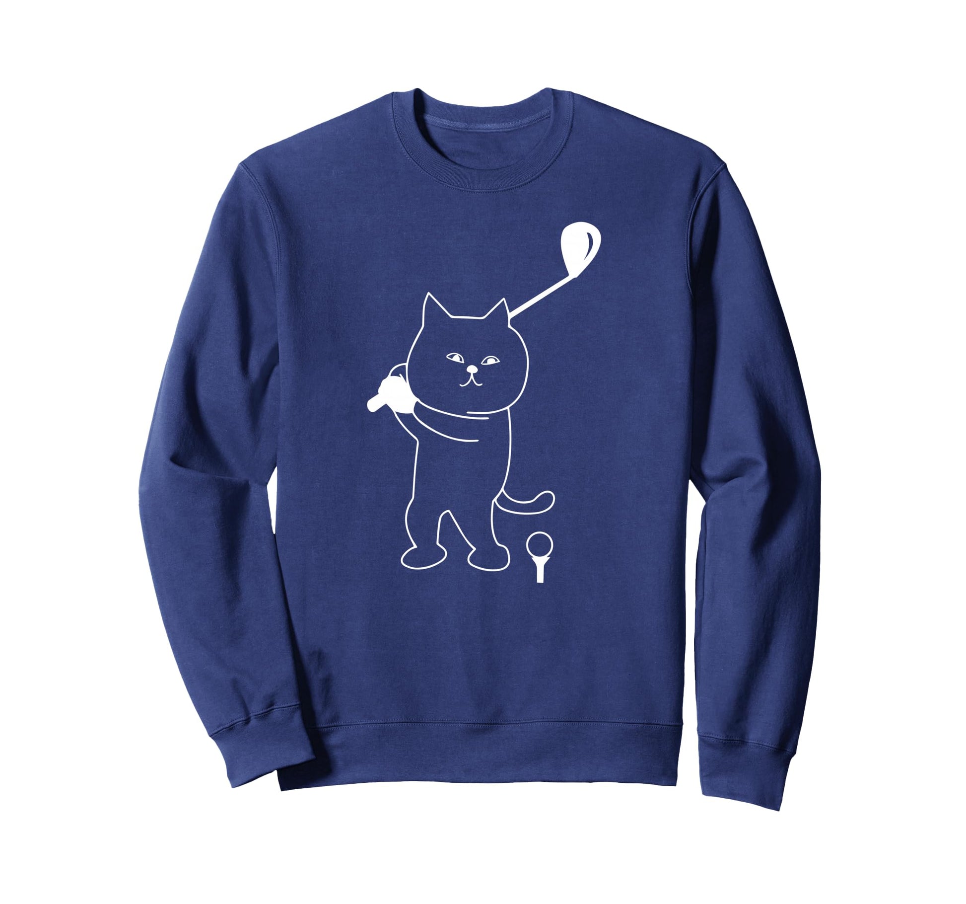 Golf Cat Dad Golfing Golfer Club Sweatshirt - Aesthetic Graphic Men Women - T-Shirt, Sweatshirt, Hoodie