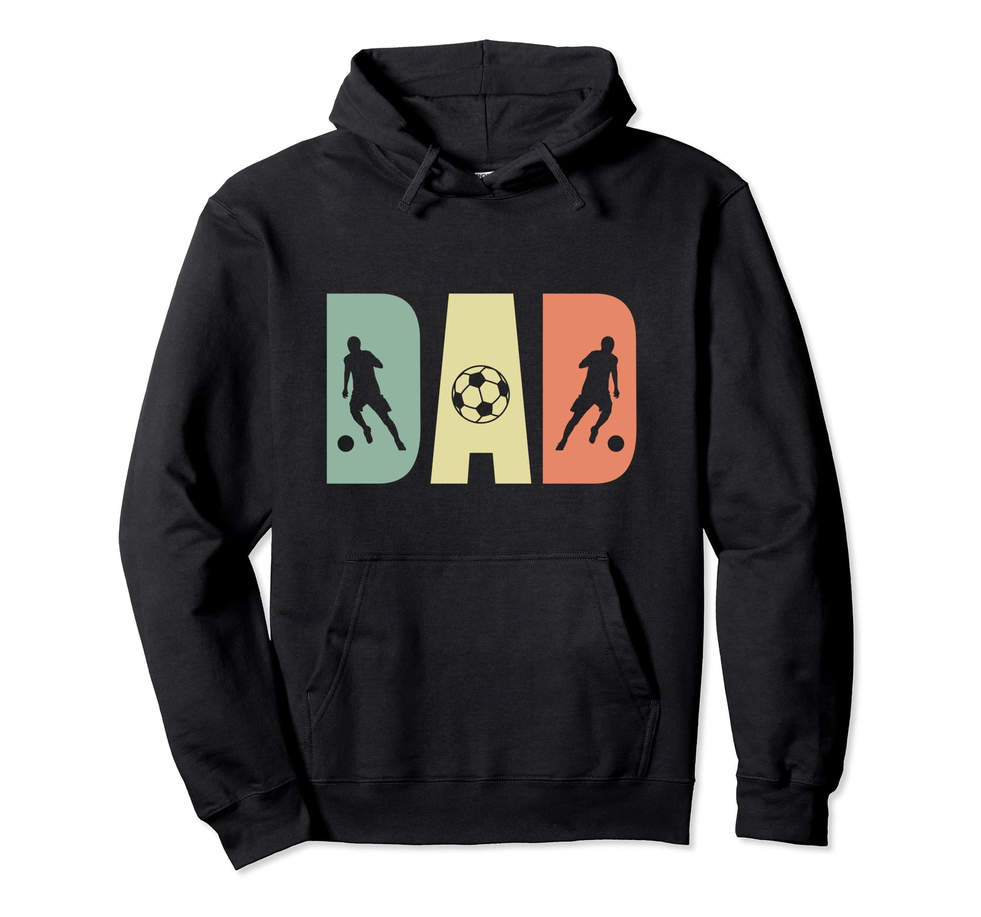 Soccer Playing Dad Father Hoodie - Minimalist Print Unisex - T-Shirt, Sweatshirt, Hoodie