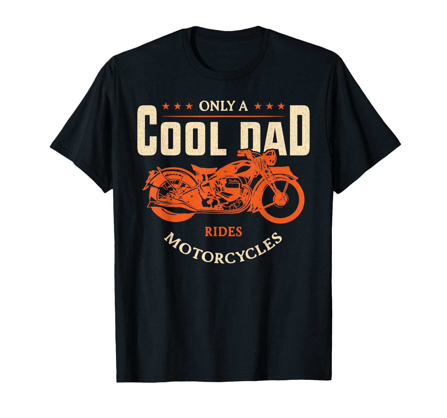 Biker Grandpa Only Dad Rides T-Shirt - Fun Novelty Design Men Women - T-Shirt, Sweatshirt, Hoodie