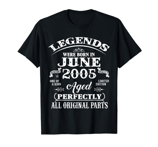 21St Birthday Gift Legend Born June T-Shirt - Unique Graphic for Adults - T-Shirt, Sweatshirt, Hoodie