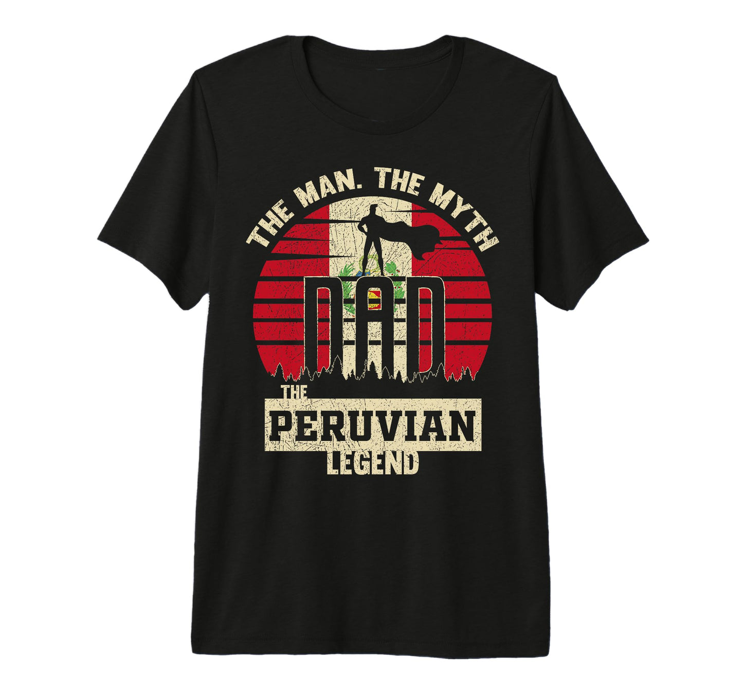 Myth Peruvian Legend Dad Tri Blend T-Shirt - Aesthetic Graphic for Adults - T-Shirt, Sweatshirt, Hoodie
