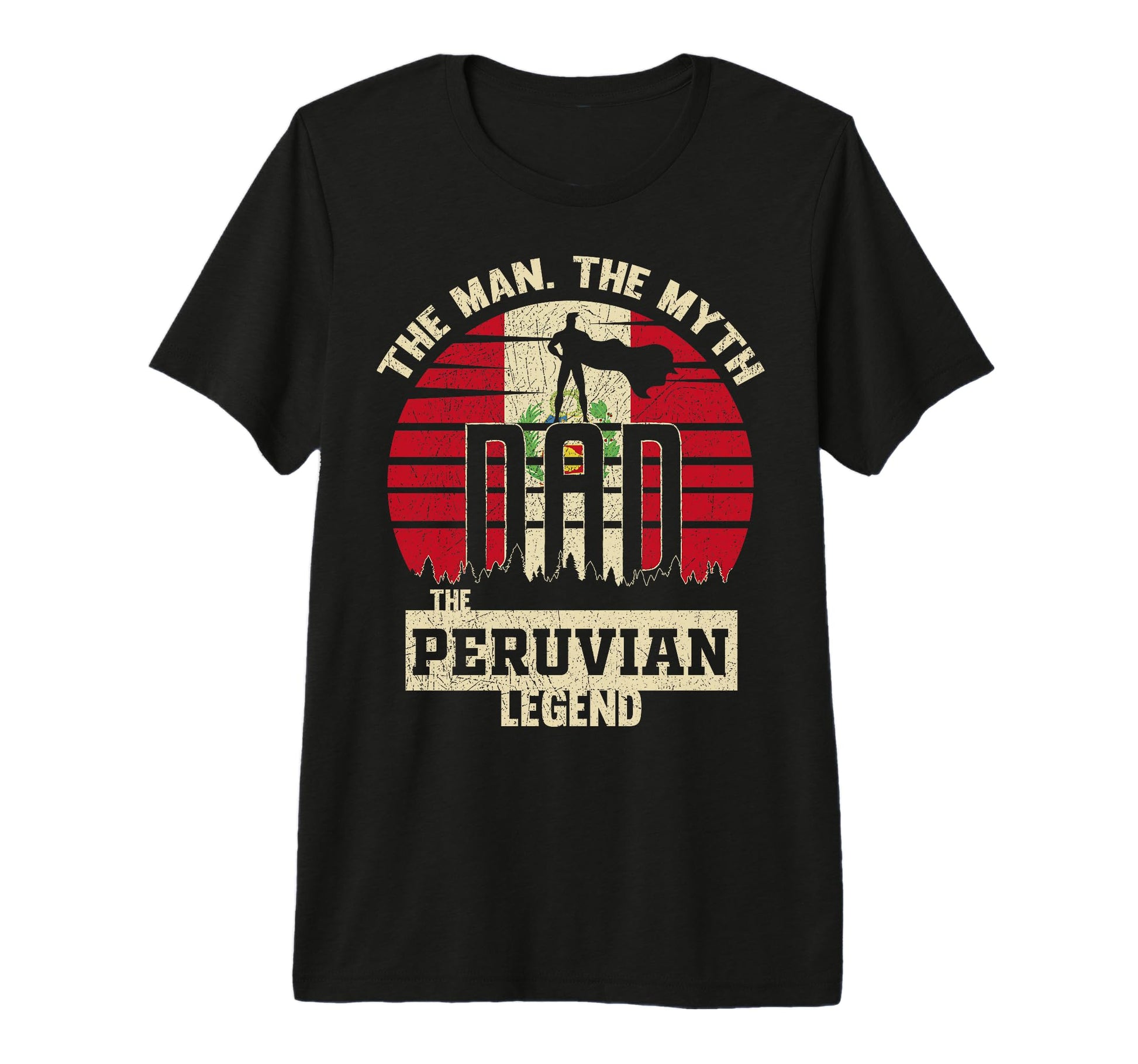 Myth Peruvian Legend Dad Tri Blend T-Shirt - Aesthetic Graphic for Adults - T-Shirt, Sweatshirt, Hoodie