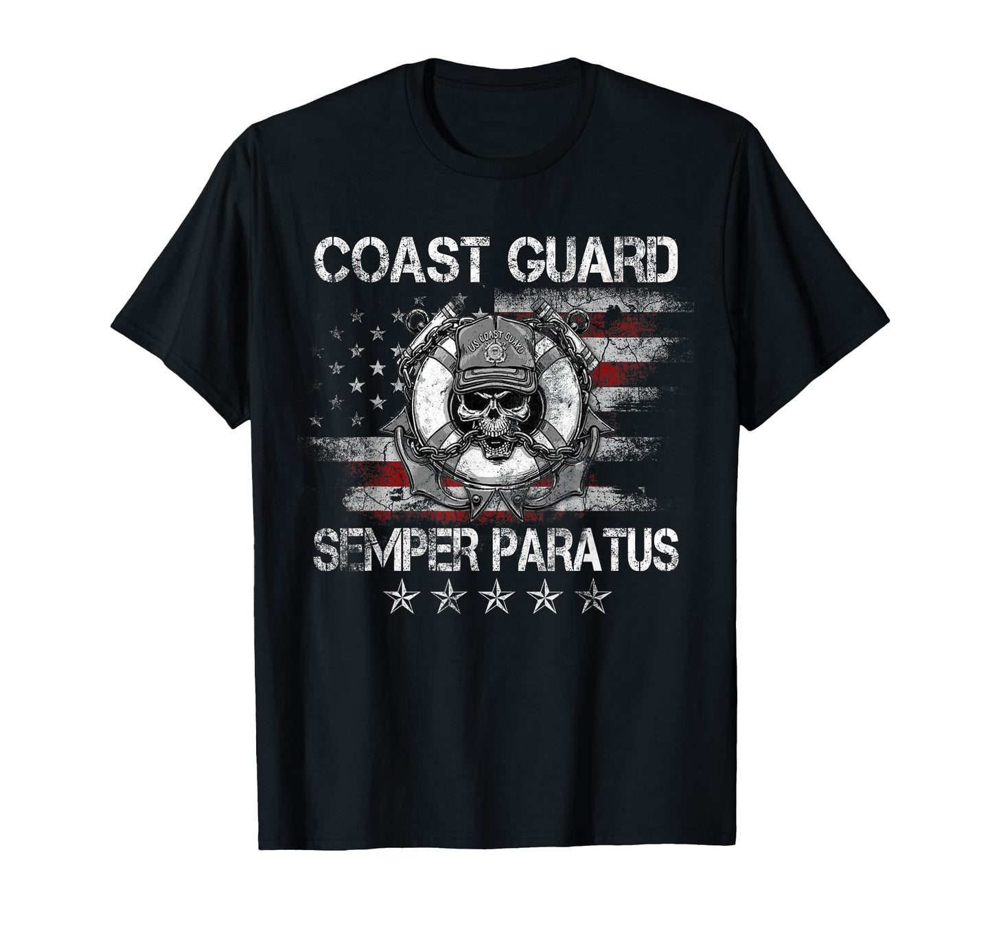 U S Coast Guard Semper Paratus T-Shirt - Fun Novelty Design for Adults - T-Shirt, Sweatshirt, Hoodie