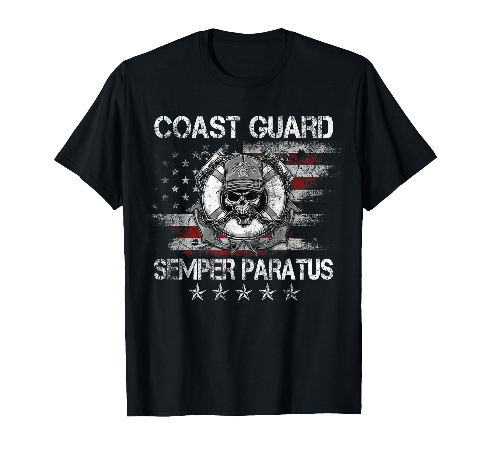 U S Coast Guard Semper Paratus T-Shirt - Fun Novelty Design for Adults - T-Shirt, Sweatshirt, Hoodie