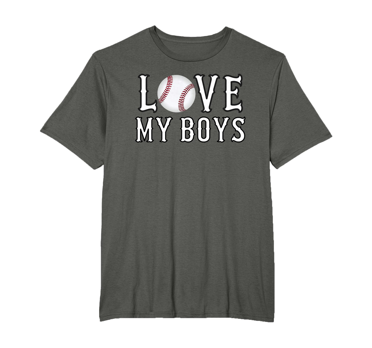 Baseball Mom I Love My Baseball Moms T-Shirt - Trendy Graphic for Adults - T-Shirt, Sweatshirt, Hoodie