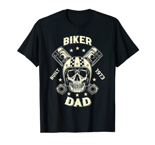 50Th Birthday Motorcycle Biker Dad T-Shirt - Fun Novelty Design for Adults - T-Shirt, Sweatshirt, Hoodie
