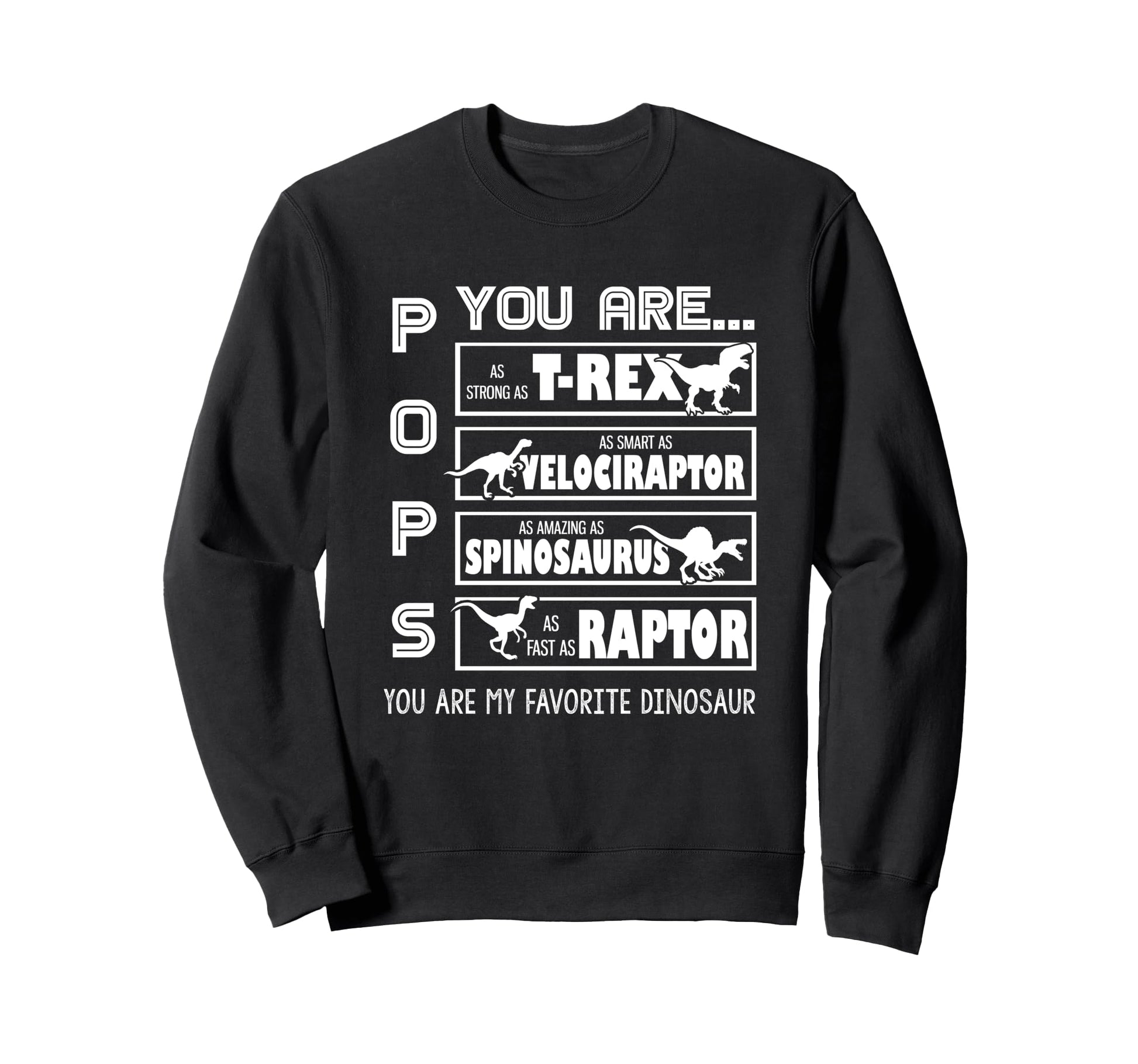 Dinosaur Grandpa Pops My Favorite Sweatshirt - Aesthetic Graphic Men Women - T-Shirt, Sweatshirt, Hoodie
