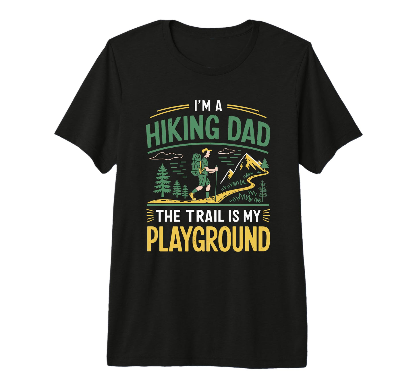 Mens Hiking Dad Outdoor Trekking T-Shirt - Aesthetic Graphic Men Women - T-Shirt, Sweatshirt, Hoodie