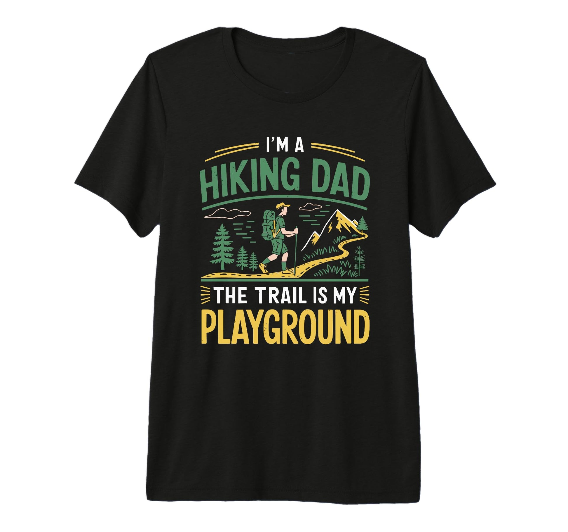 Mens Hiking Dad Outdoor Trekking T-Shirt - Aesthetic Graphic Men Women - T-Shirt, Sweatshirt, Hoodie