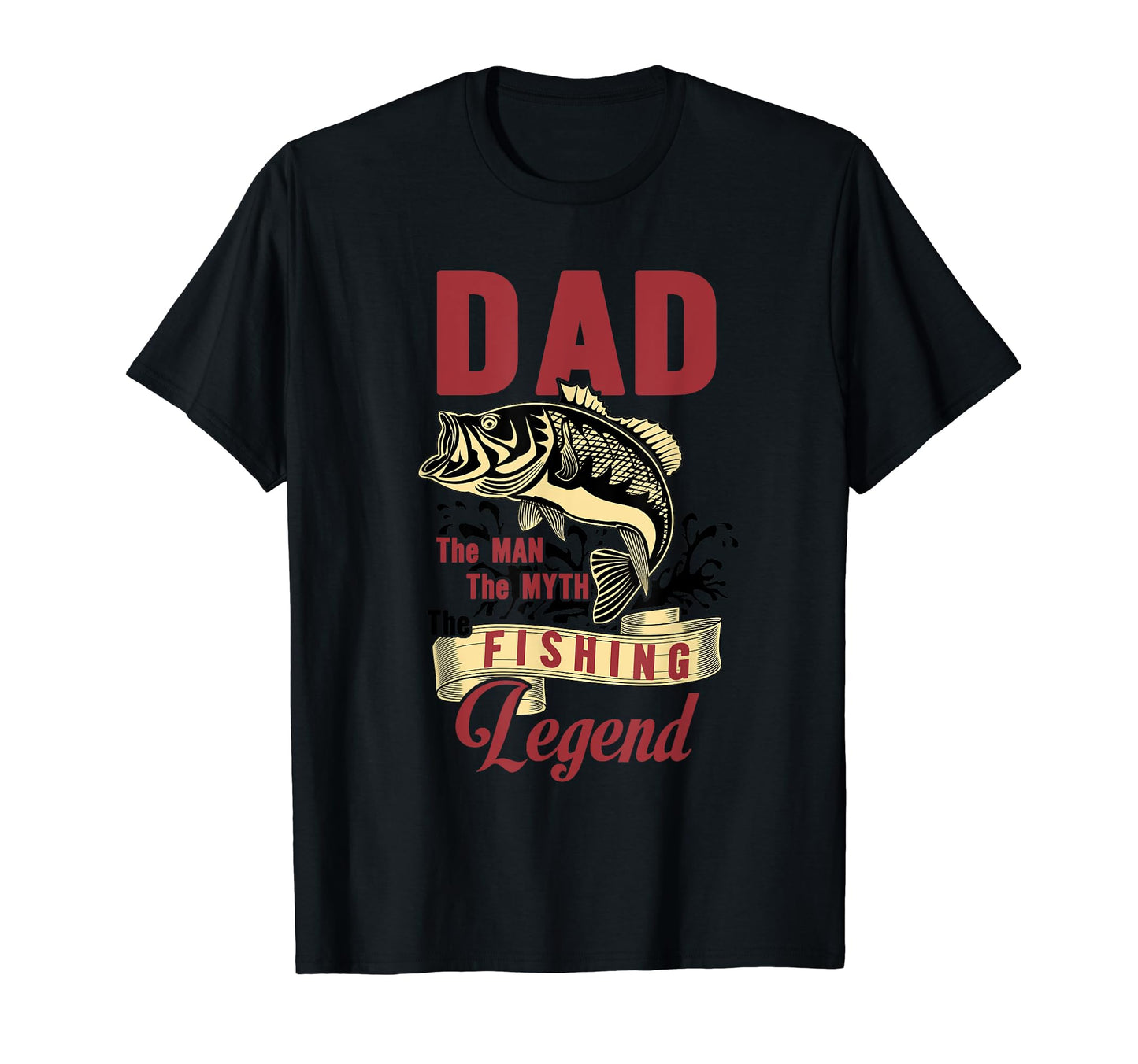 Funny Loves Fishing Gift Dad Myth Legend T-Shirt - Novelty Apparel Unisex - T-Shirt, Sweatshirt, Hoodie