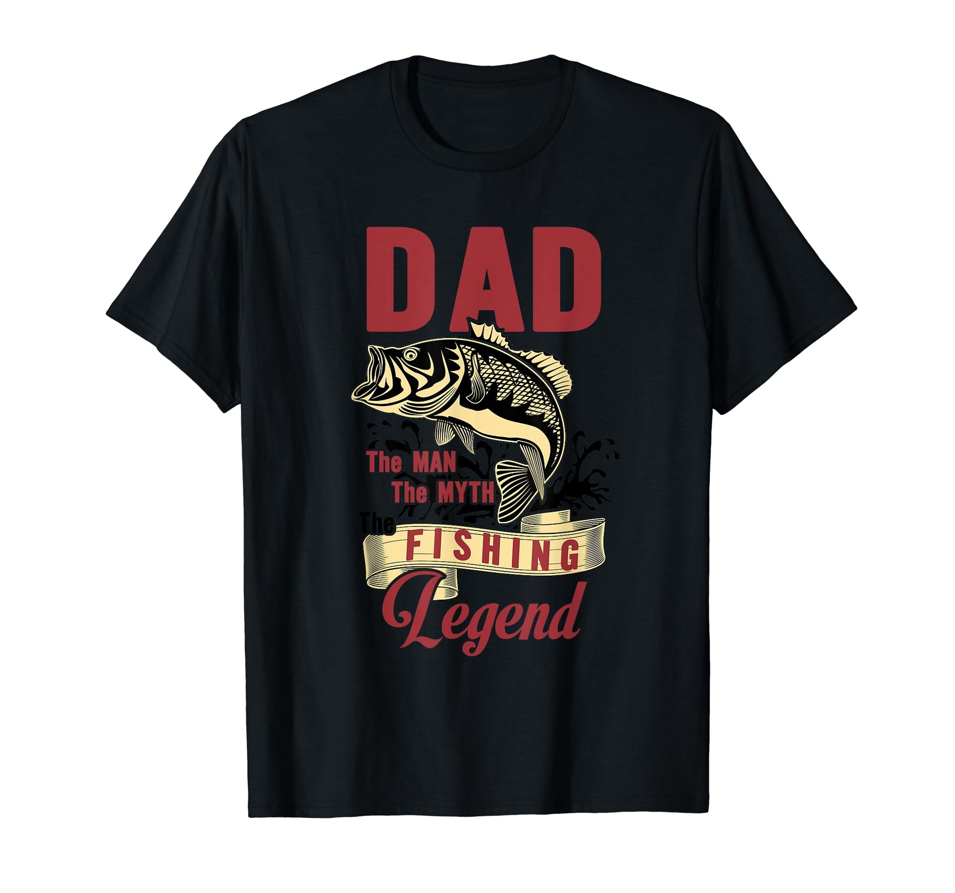 Funny Loves Fishing Gift Dad Myth Legend T-Shirt - Novelty Apparel Unisex - T-Shirt, Sweatshirt, Hoodie