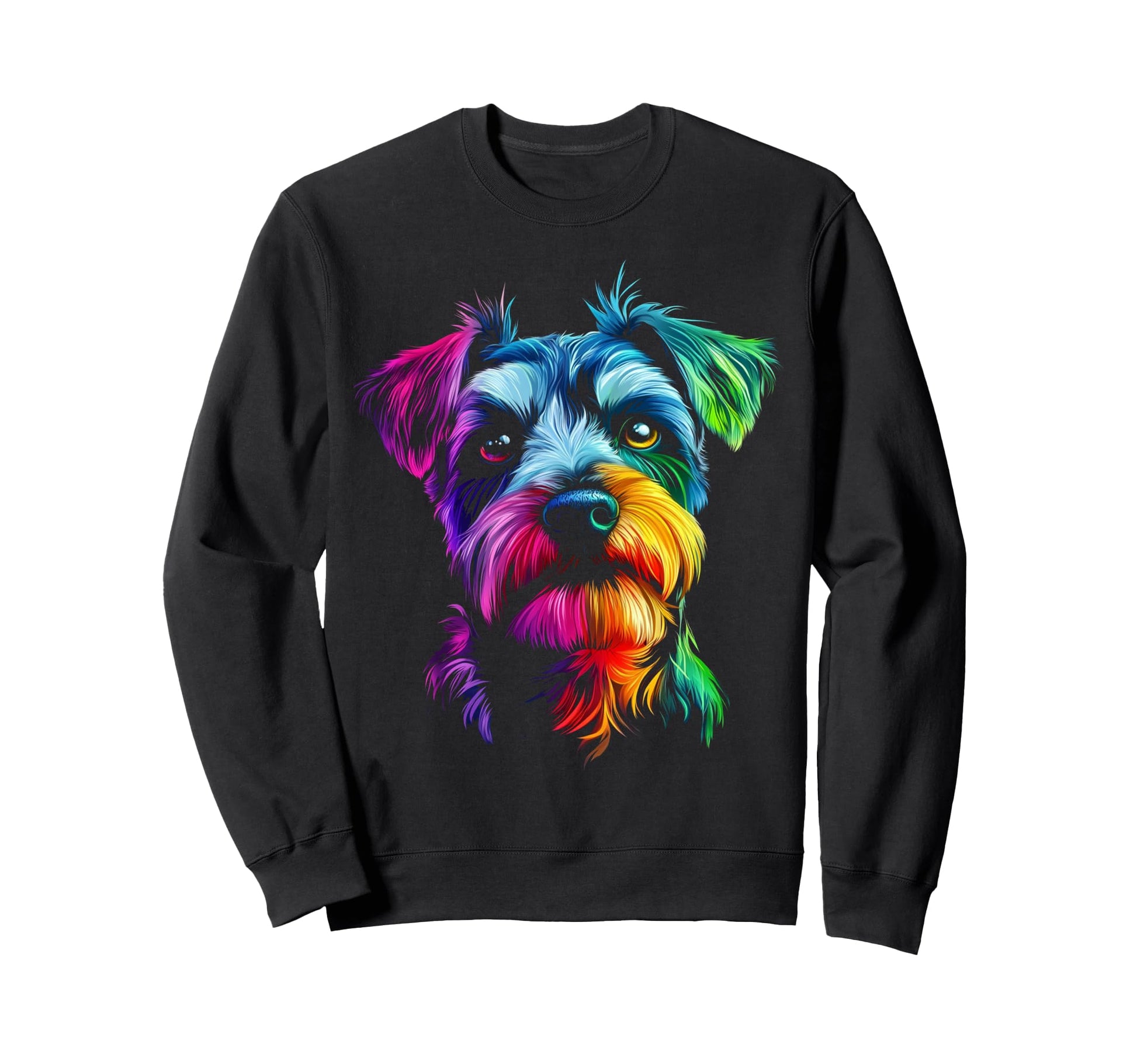 Pop Art Schnauzer Sweatshirt - Minimalist Print Unisex - T-Shirt, Sweatshirt, Hoodie