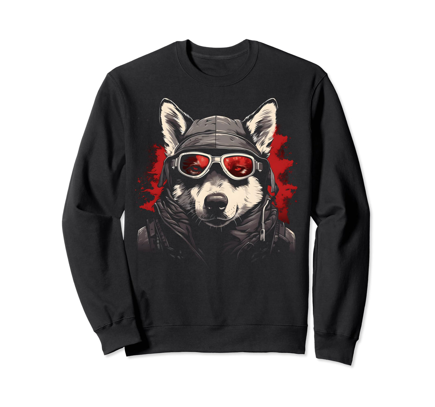 Motorcycle Dad Biker Dog Funny Sweatshirt - Aesthetic Graphic Unisex - T-Shirt, Sweatshirt, Hoodie