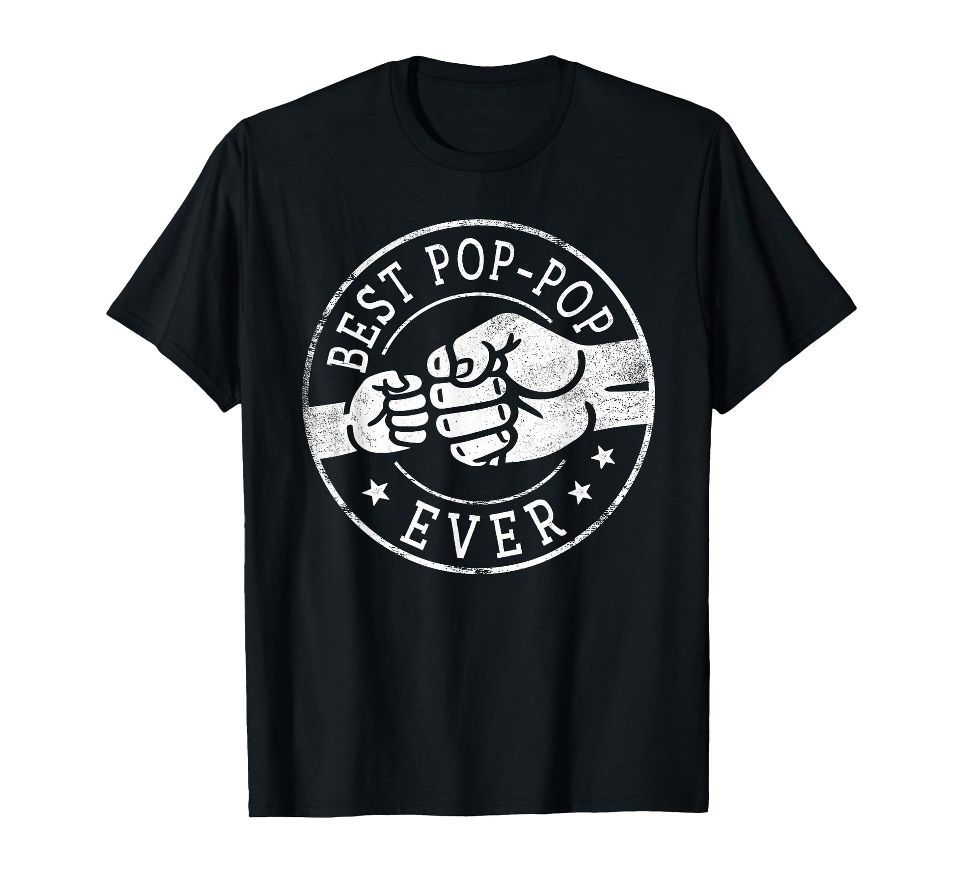 Best Pop Pop Ever Fist Bump Circle T-Shirt - Trendy Graphic for Adults - T-Shirt, Sweatshirt, Hoodie