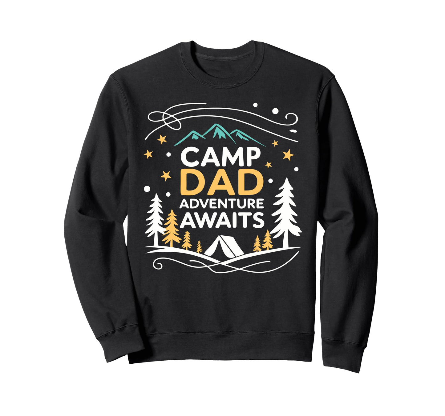 Camping Dad Camp Dad Fathers Day Sweatshirt - Unique Graphic Men Women - T-Shirt, Sweatshirt, Hoodie