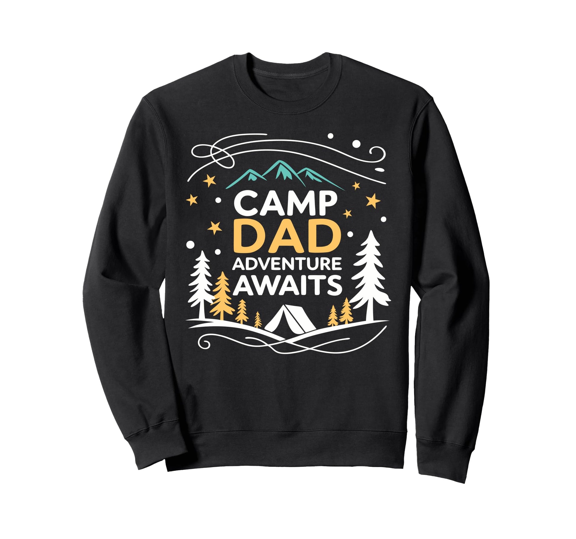 Camping Dad Camp Dad Fathers Day Sweatshirt - Unique Graphic Men Women - T-Shirt, Sweatshirt, Hoodie