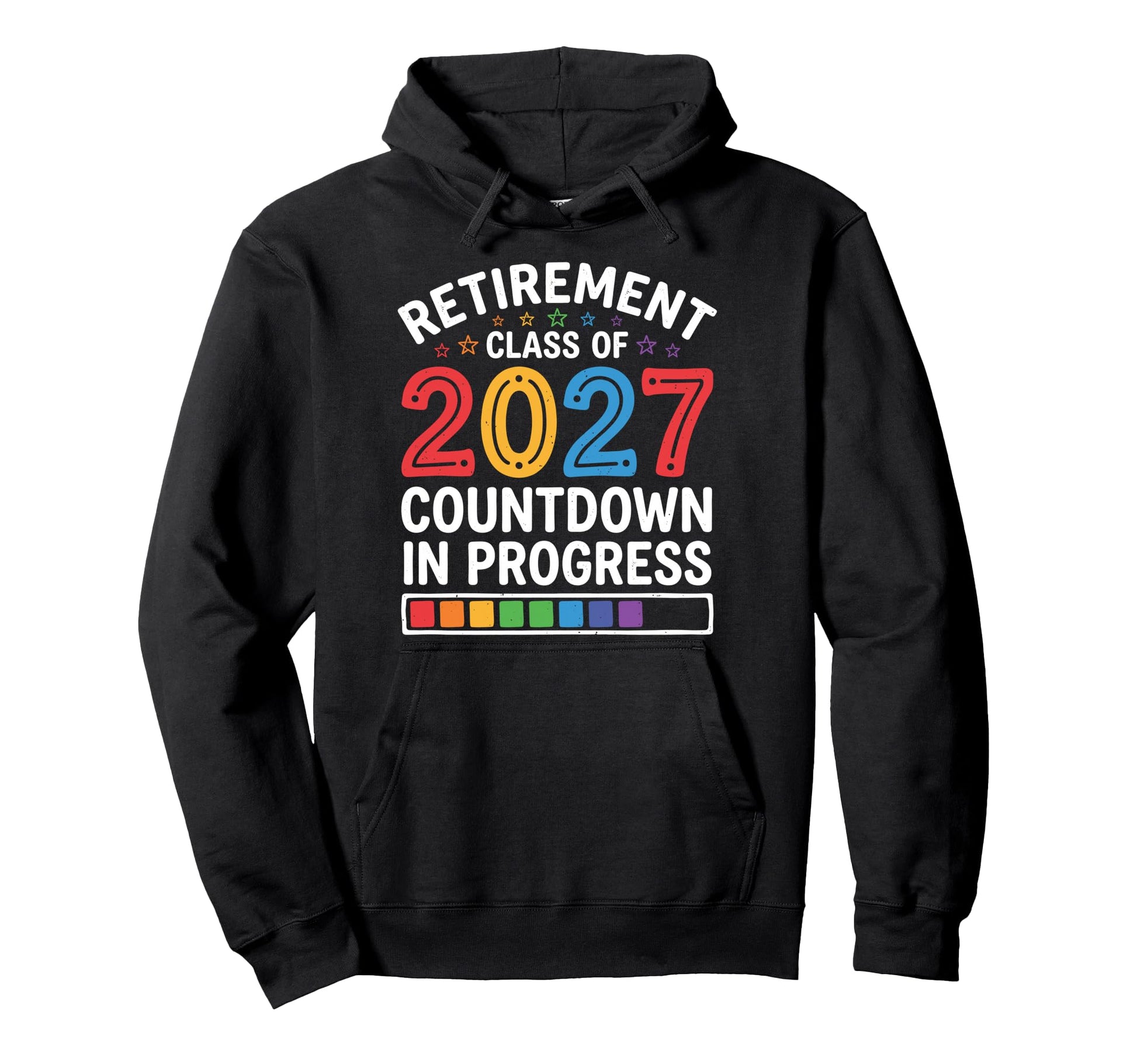 Retired Retirement Class 2027 Countdown Hoodie - Novelty Apparel Unisex - T-Shirt, Sweatshirt, Hoodie