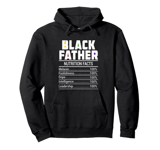 Black Father Funny Dad Fathers Day Hoodie - Trendy Graphic Unisex - T-Shirt, Sweatshirt, Hoodie