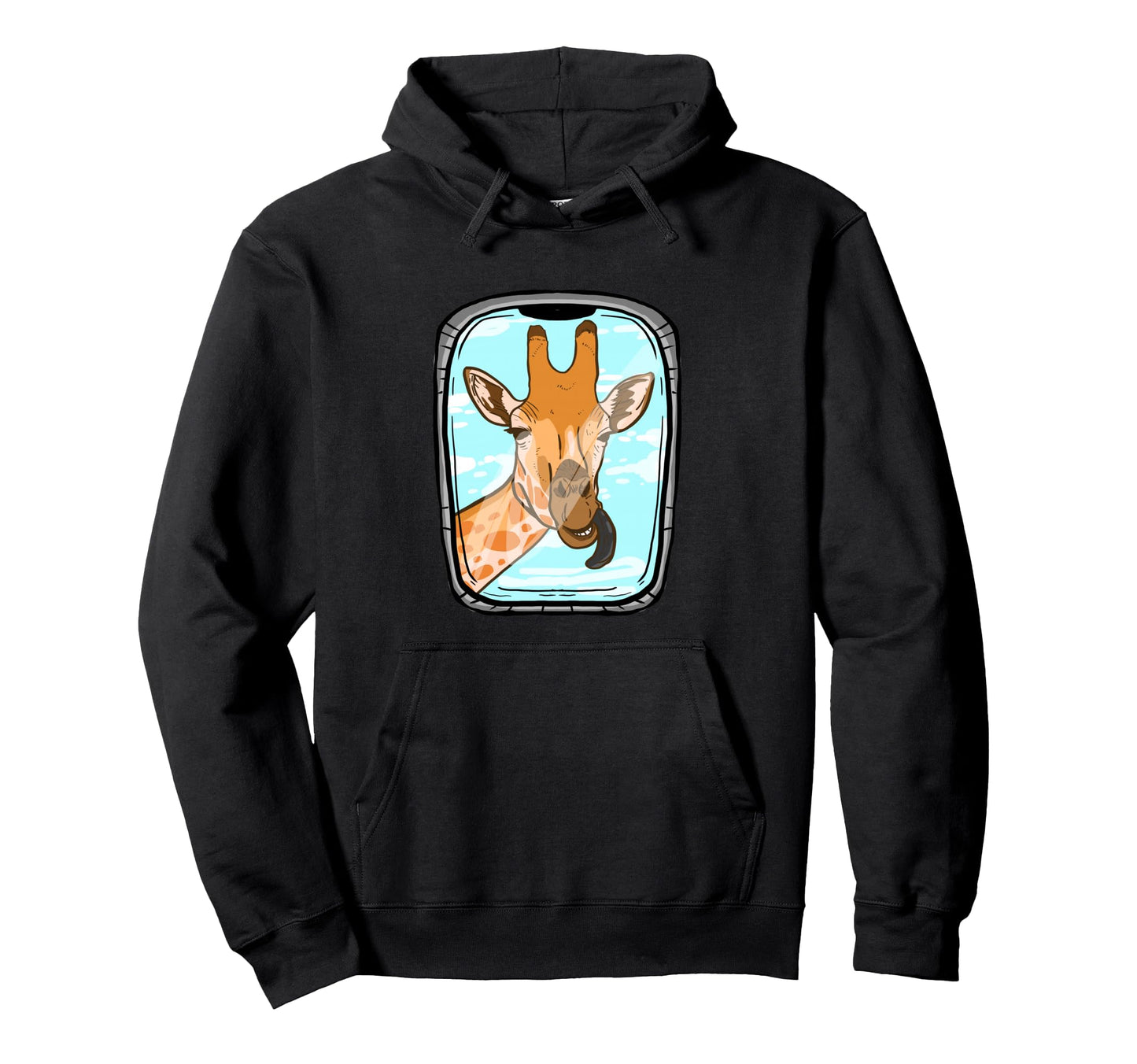 Giraffe Airplane Funny Animal Flyer Hoodie - Streetwear Style Men Women - T-Shirt, Sweatshirt, Hoodie