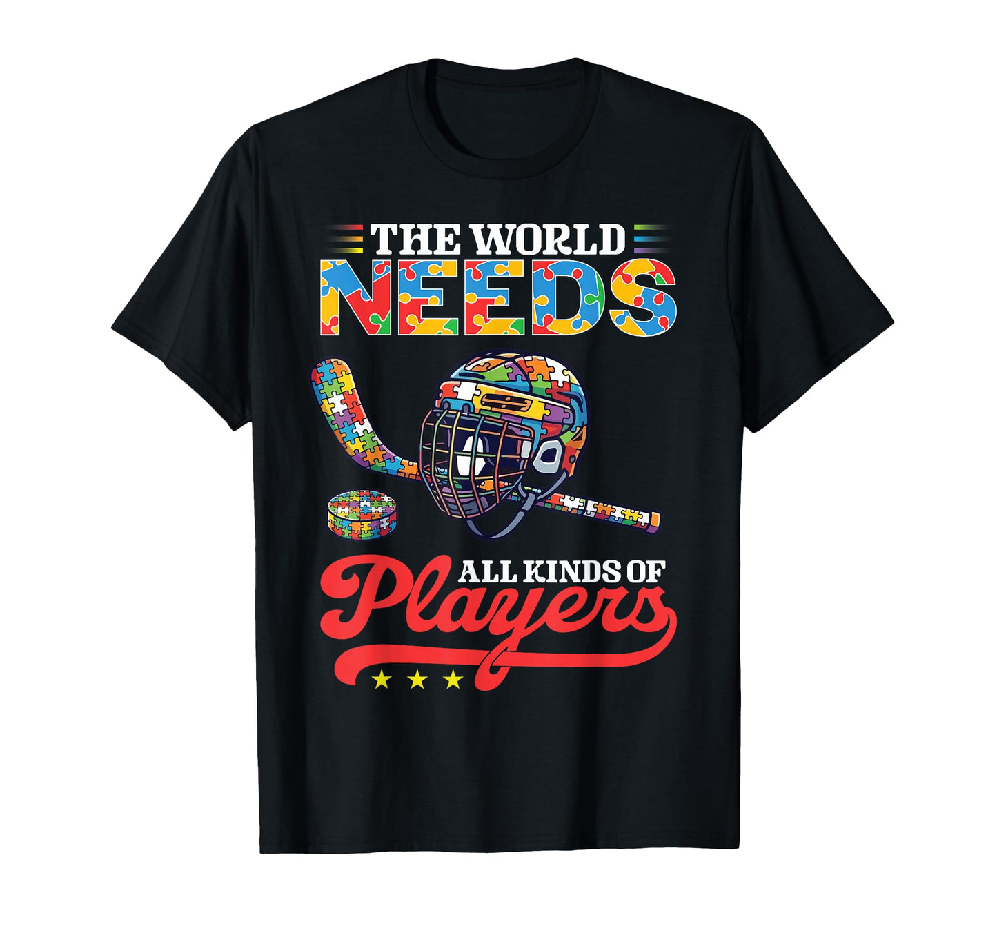 World Needs All Kinds Players Autism T-Shirt - Trendy Graphic Men Women - T-Shirt, Sweatshirt, Hoodie