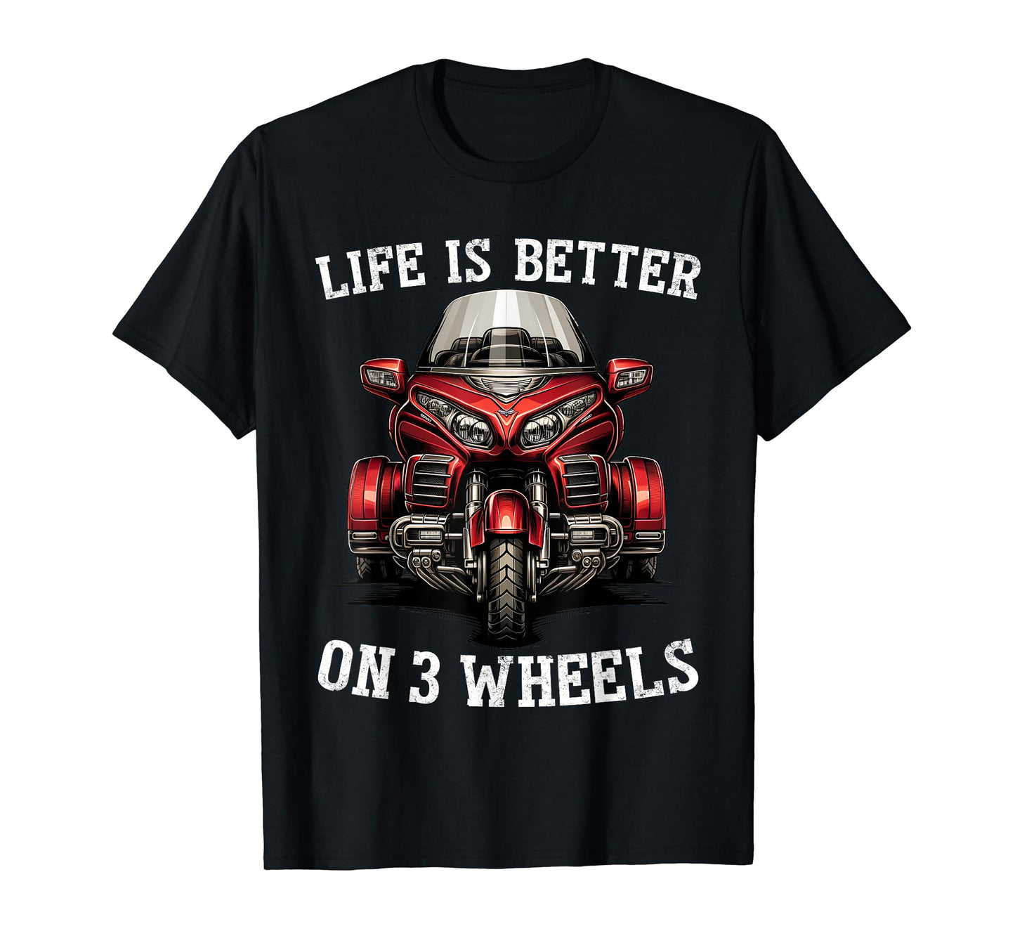 Trike Life Motorcycle Trike Grandpa Three T-Shirt - Unique Graphic Unisex - T-Shirt, Sweatshirt, Hoodie