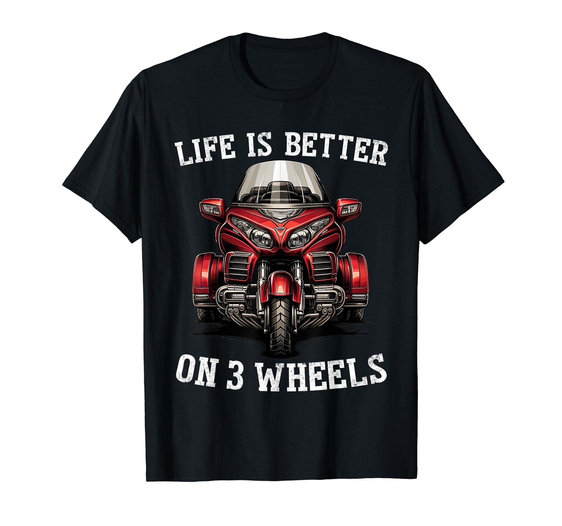 Trike Life Motorcycle Trike Grandpa Three T-Shirt - Unique Graphic Unisex - T-Shirt, Sweatshirt, Hoodie