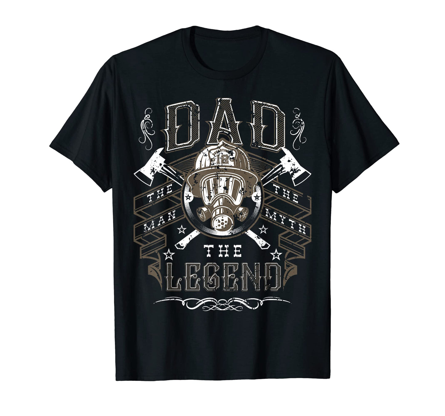 Mens Fathers Day Fire Fighter Dad T-Shirt - Streetwear Style Men Women - T-Shirt, Sweatshirt, Hoodie