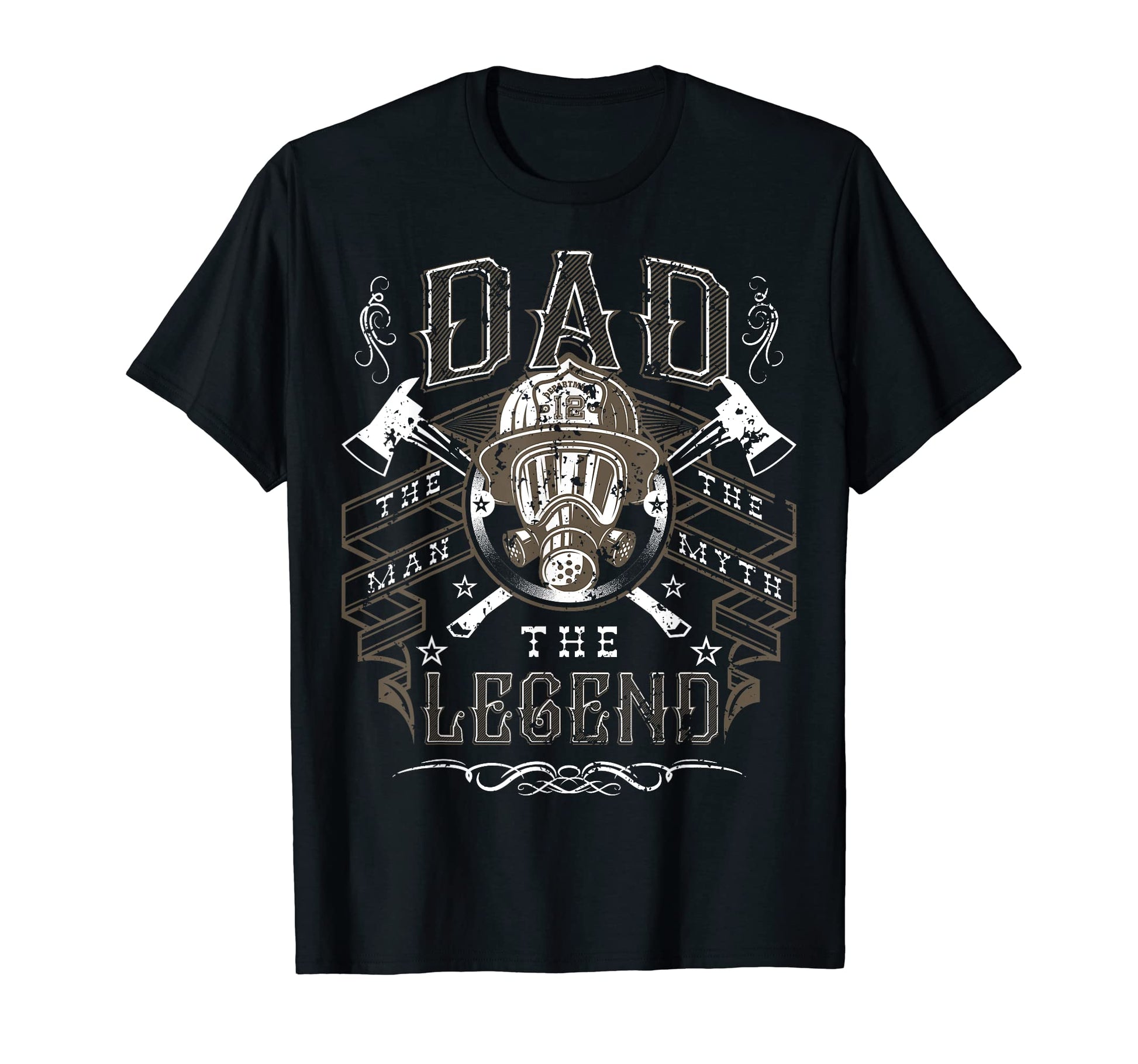 Mens Fathers Day Fire Fighter Dad T-Shirt - Streetwear Style Men Women - T-Shirt, Sweatshirt, Hoodie