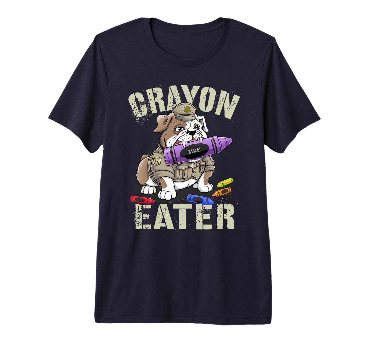 Funny Crayon Eater Proud Soldier T-Shirt - Streetwear Style for Adults - T-Shirt, Sweatshirt, Hoodie