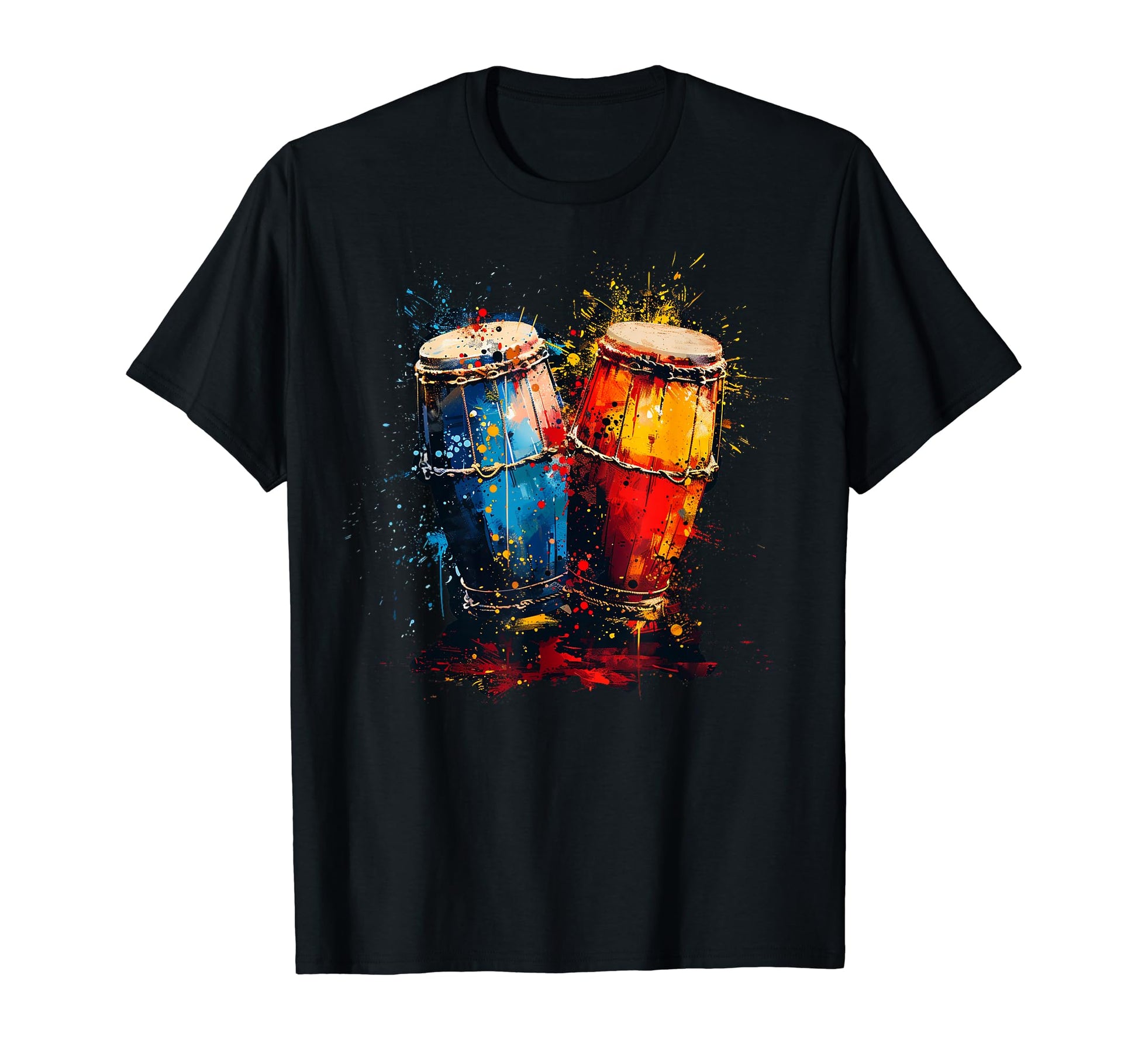 Artistic Colorful Pop Art Painted T-Shirt - Novelty Apparel for Adults - T-Shirt, Sweatshirt, Hoodie