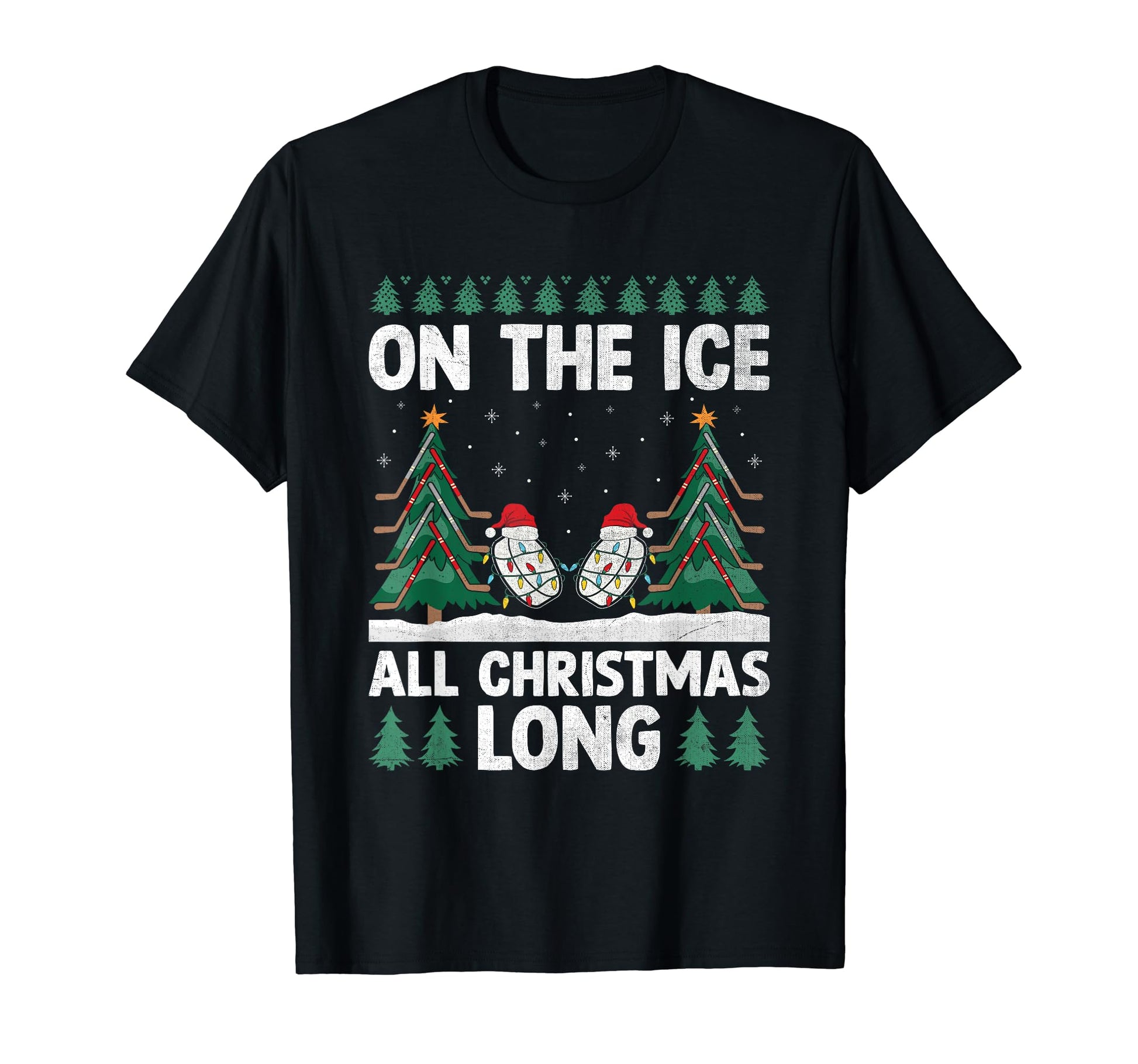 Ice Hockey Dad Player Pucking Coach T-Shirt - Aesthetic Graphic Unisex - T-Shirt, Sweatshirt, Hoodie