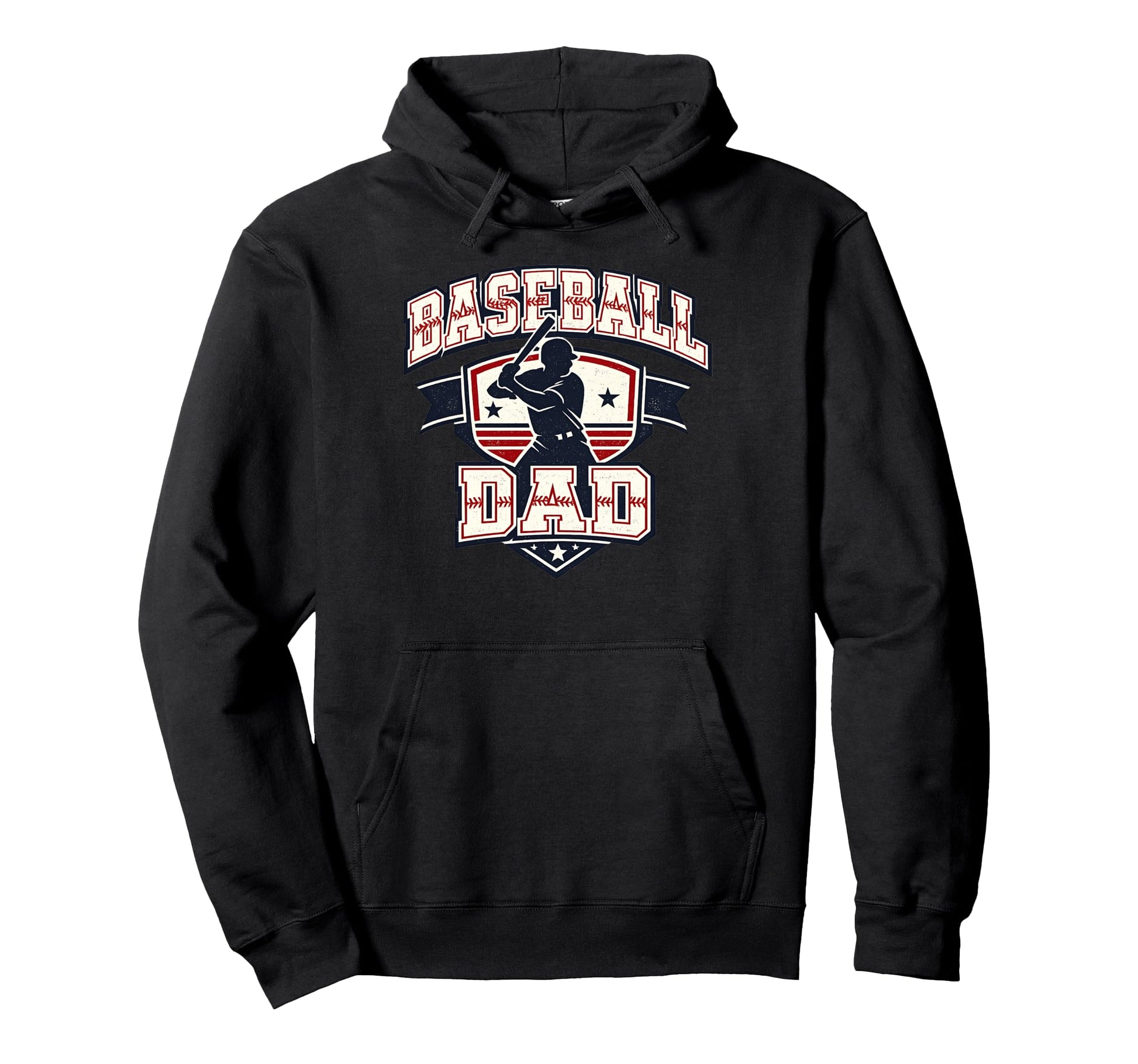 Baseball Dad Game Day Varsity Hoodie - Custom Art Print Unisex - T-Shirt, Sweatshirt, Hoodie
