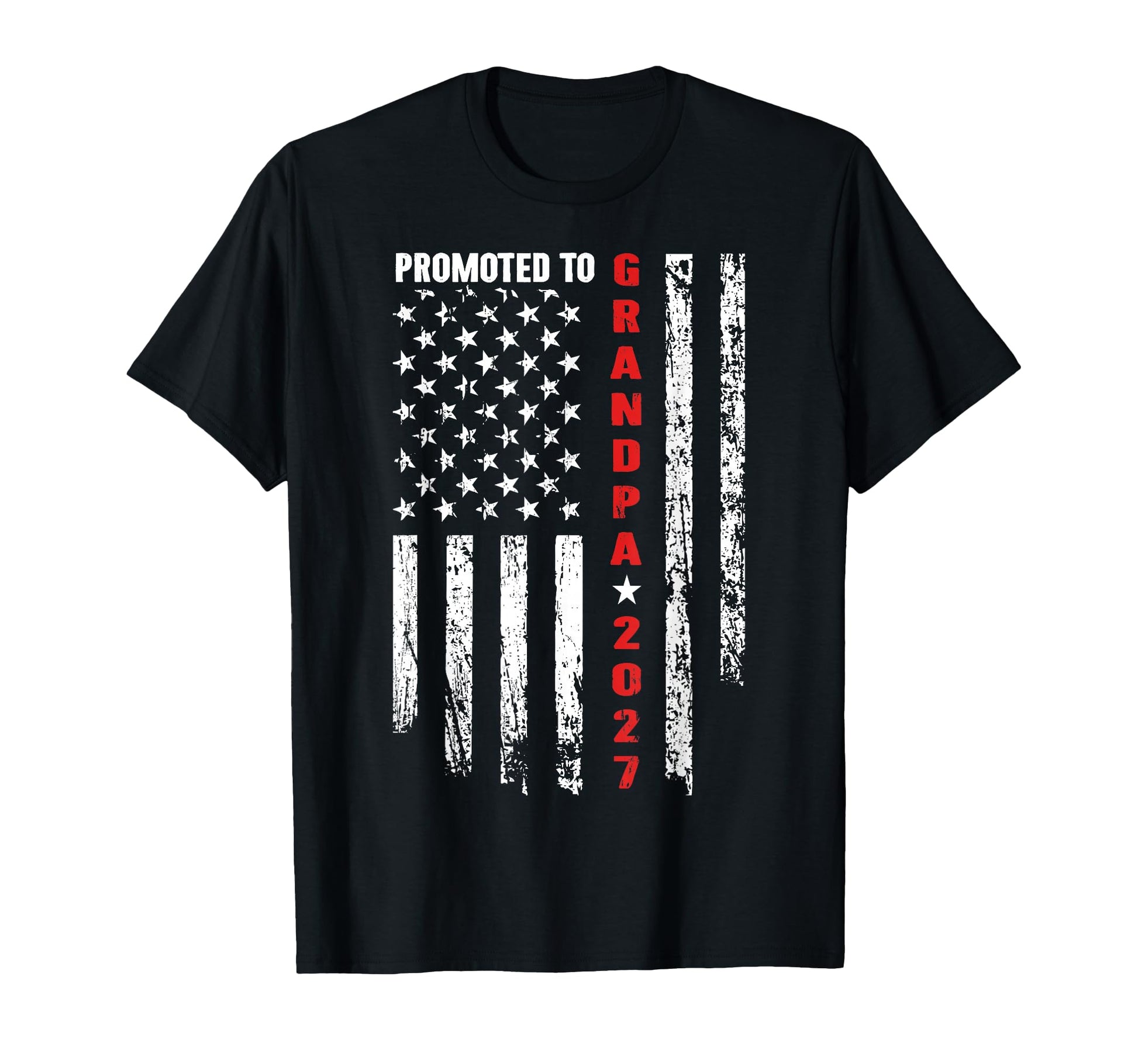 Promoted To Grandpa Est 2027 T-Shirt - Fun Novelty Design for Adults - T-Shirt, Sweatshirt, Hoodie