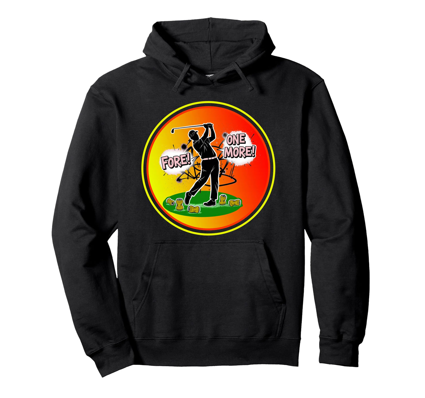Golf Swing Lube Beer 19Th Hole Hoodie - Casual Everyday Wear Men Women - T-Shirt, Sweatshirt, Hoodie