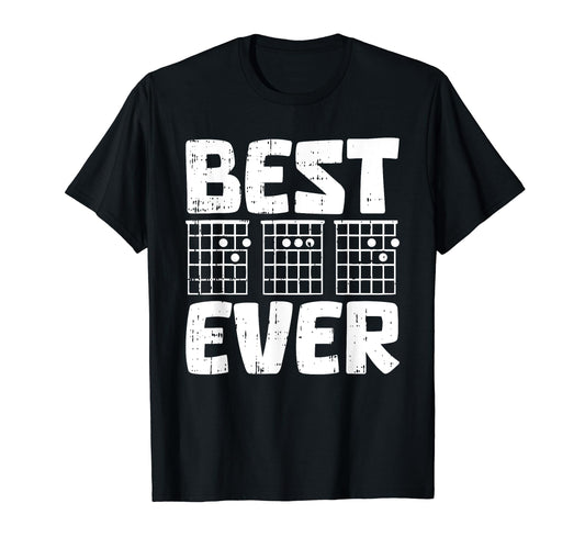 Best Dad Ever Fathers Day Guitar Player T-Shirt - Aesthetic Graphic Unisex - T-Shirt, Sweatshirt, Hoodie