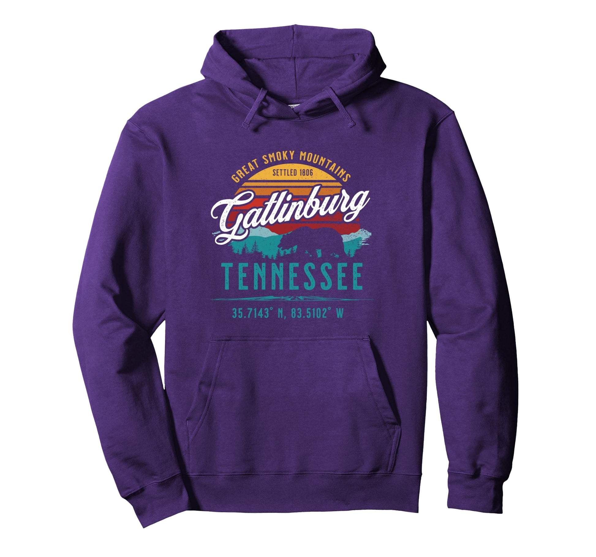 Gatlinburg Tennessee Usa Great Smoky Hoodie - Novelty Apparel for Adults - T-Shirt, Sweatshirt, Hoodie