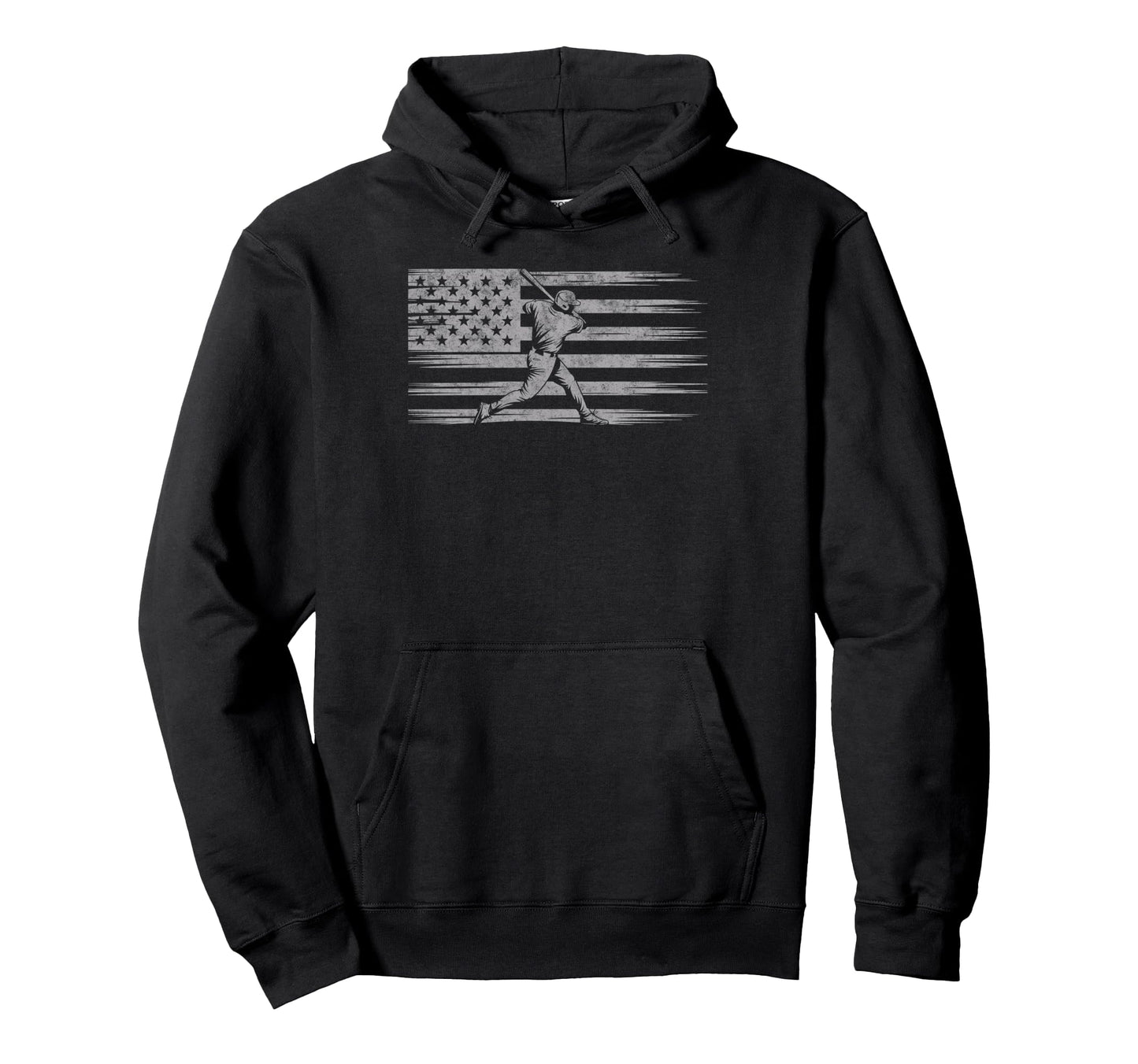 Baseball Us Flag Baseball Lover Dad Hoodie - Streetwear Style Men Women - T-Shirt, Sweatshirt, Hoodie