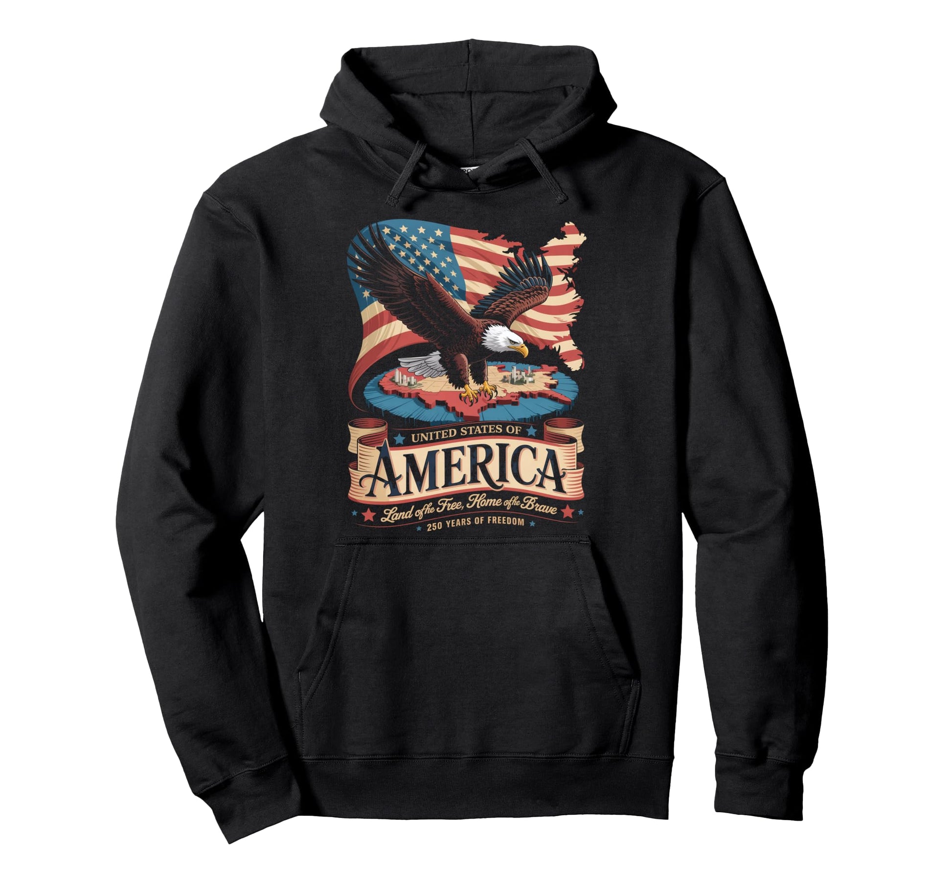 250Th Anniversary America 4Th July Hoodie - Aesthetic Graphic for Adults - T-Shirt, Sweatshirt, Hoodie